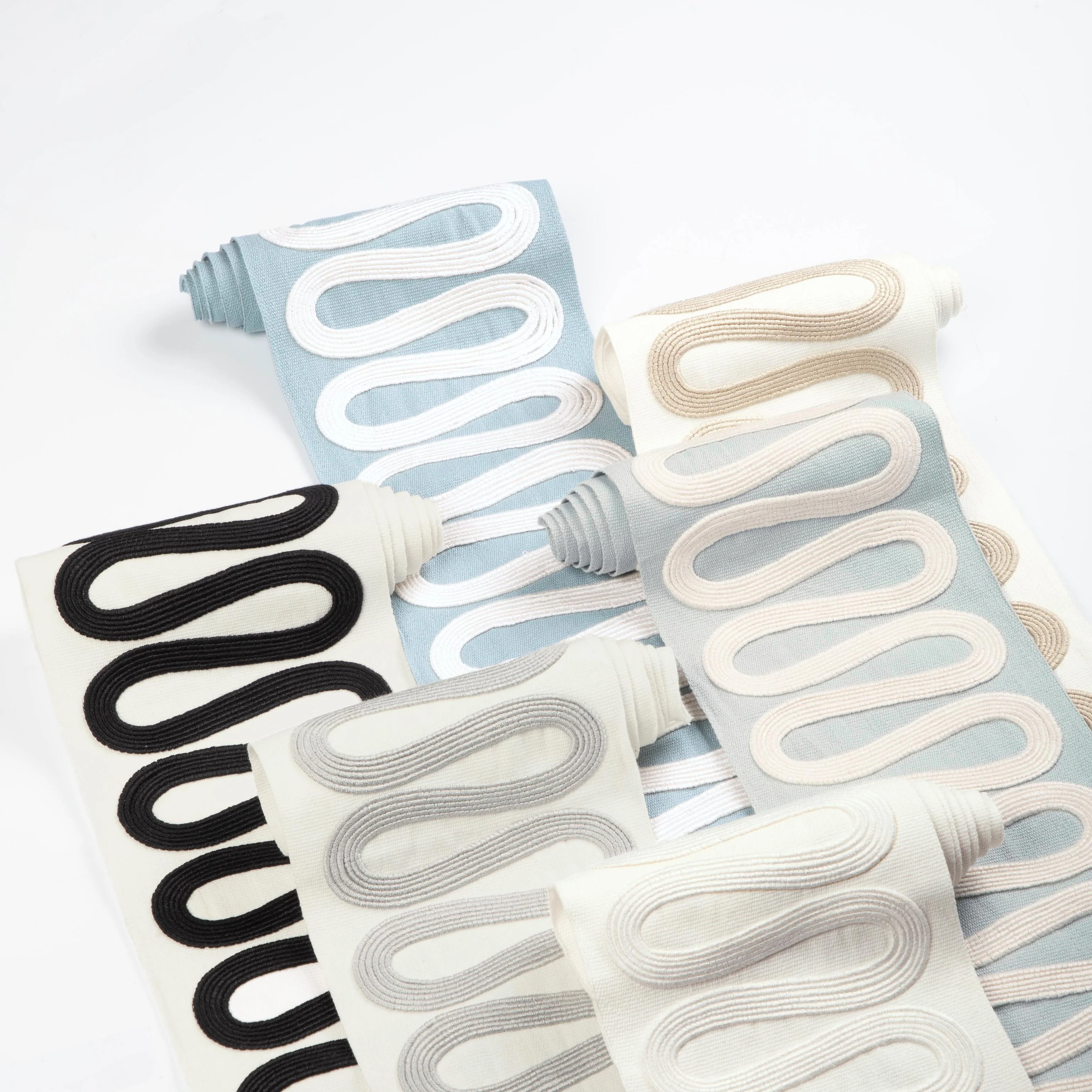 Kravet Wiggle Wide Tape Grey Trim - Image 4