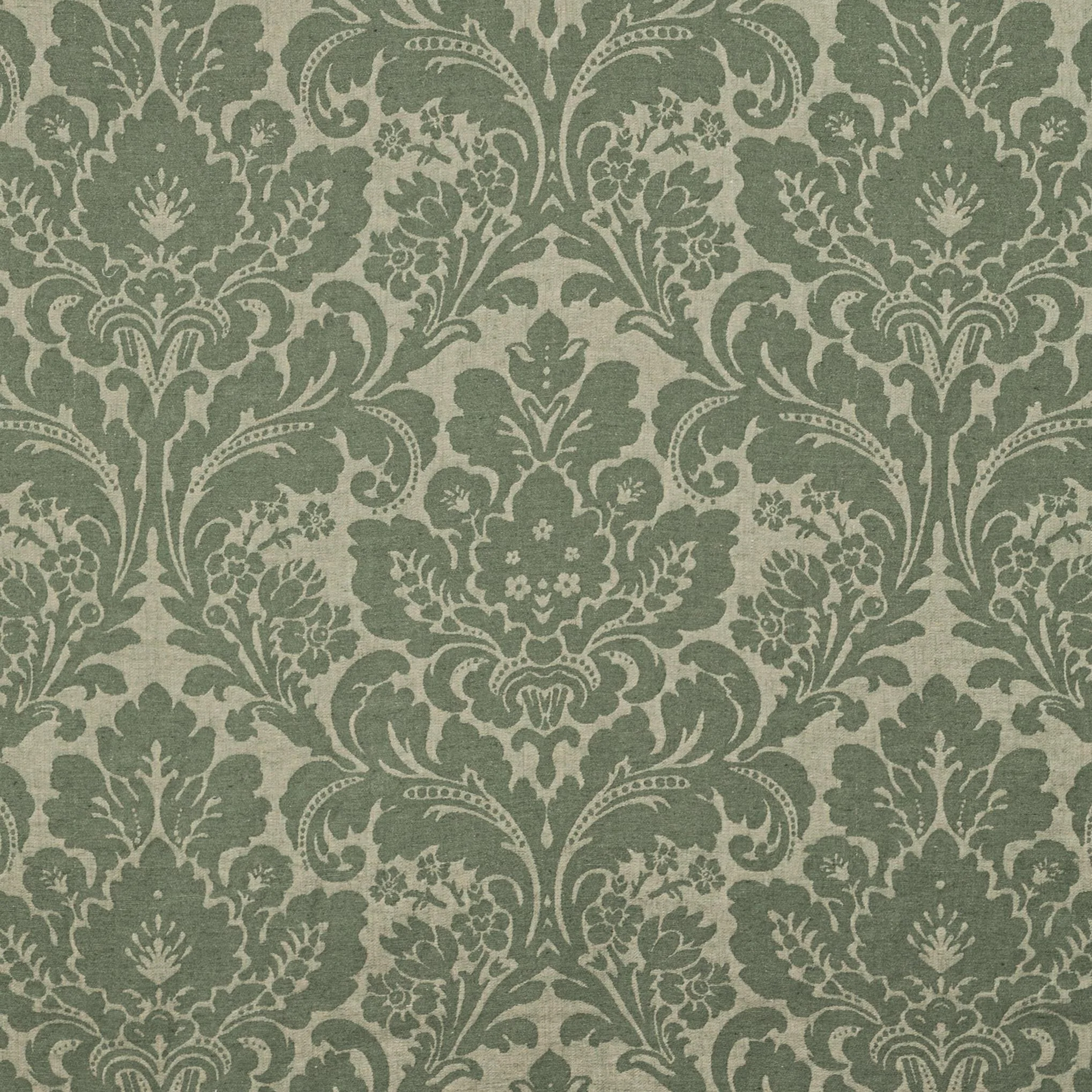 Lee Jofa Acanthus Damask Loden Fabric - Image 2
