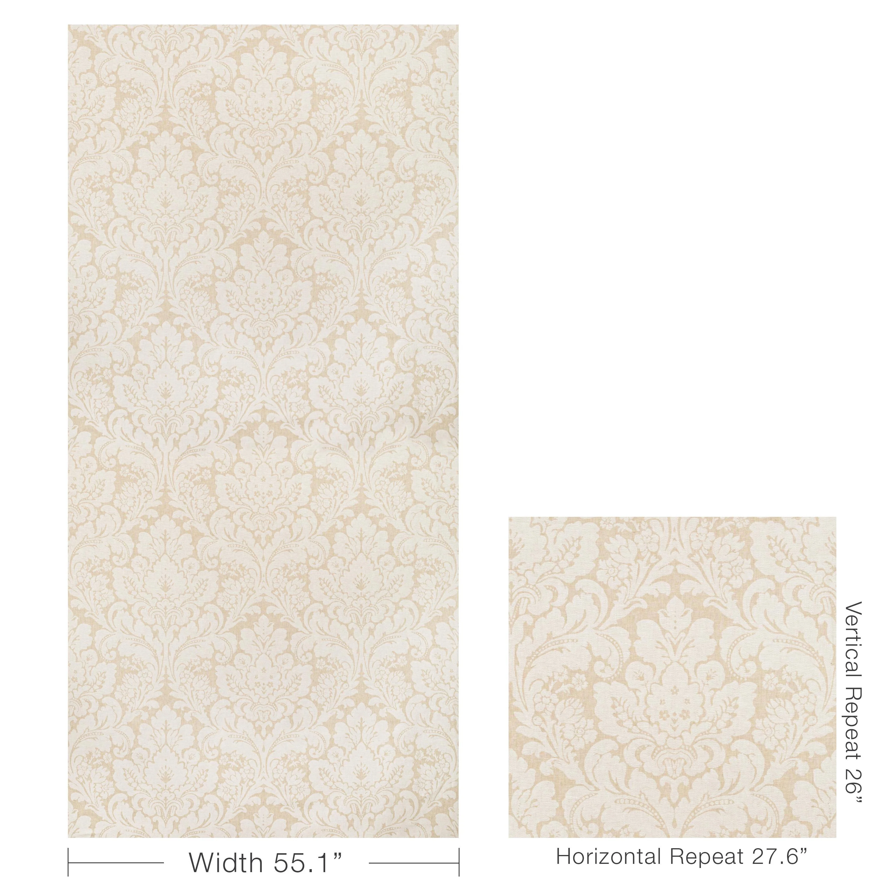 Lee Jofa Acanthus Damask Pearl Fabric - Image 5