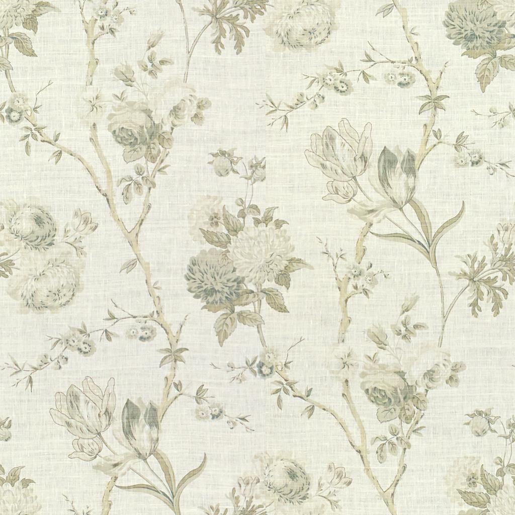 Lee Jofa Allegra Linen Grey Fabric - Image 2