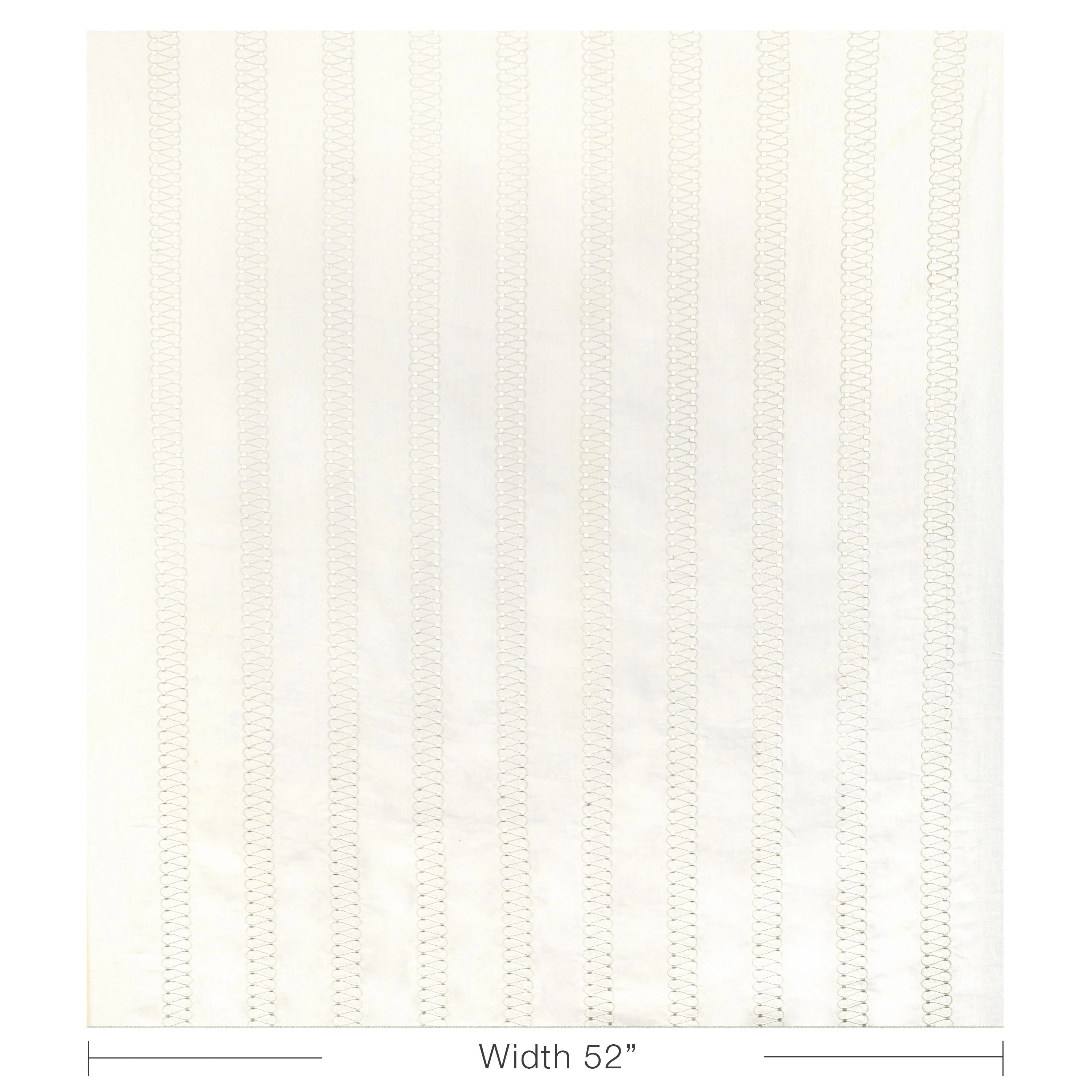 Lee Jofa Alston Sheer Ivory Drapery Fabric - Image 5