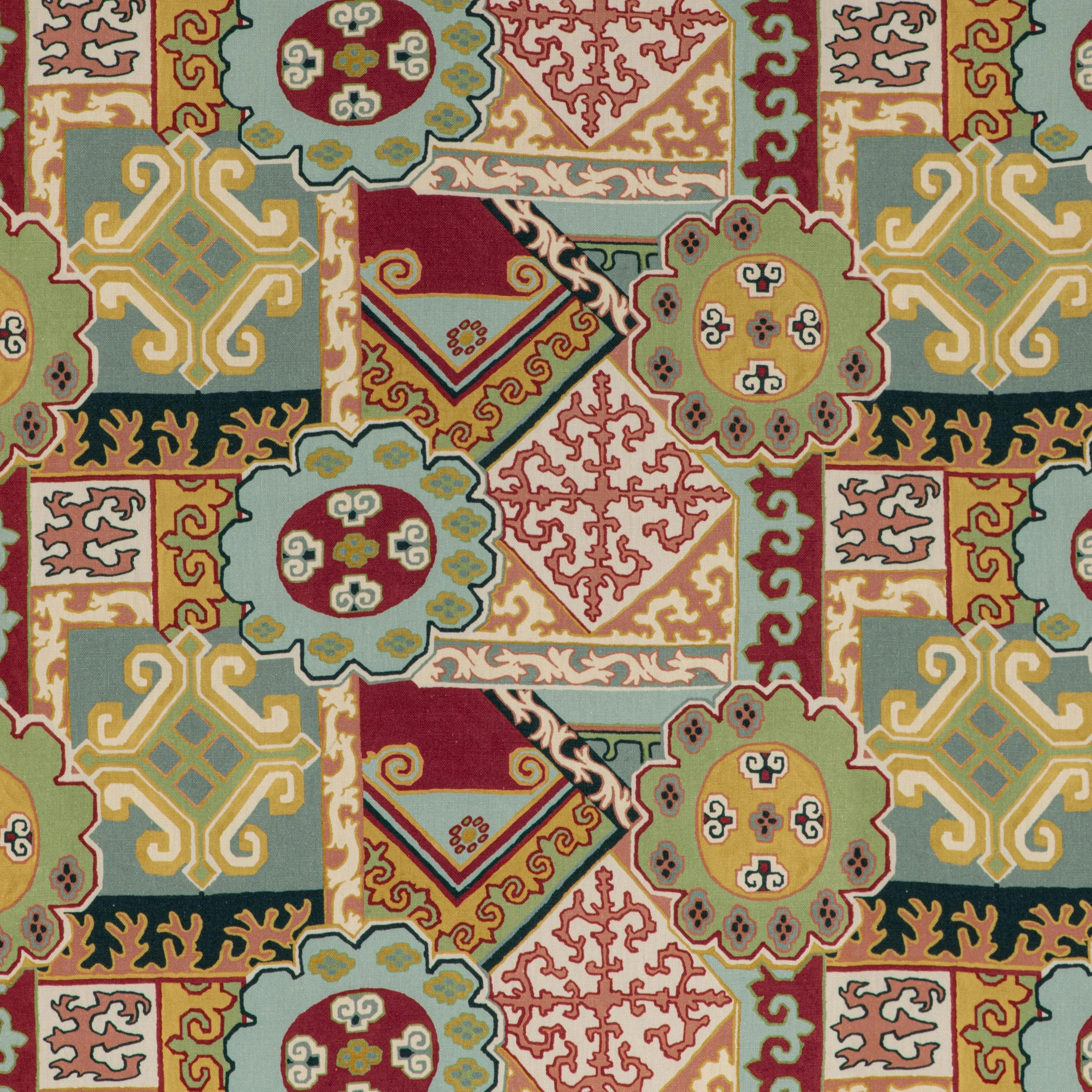 Lee Jofa Batangas Print Red/Multi Fabric - Image 2