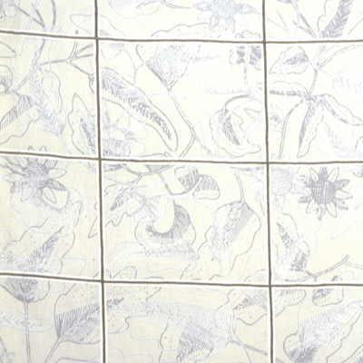 Lee Jofa Batik Panel Grey Fabric