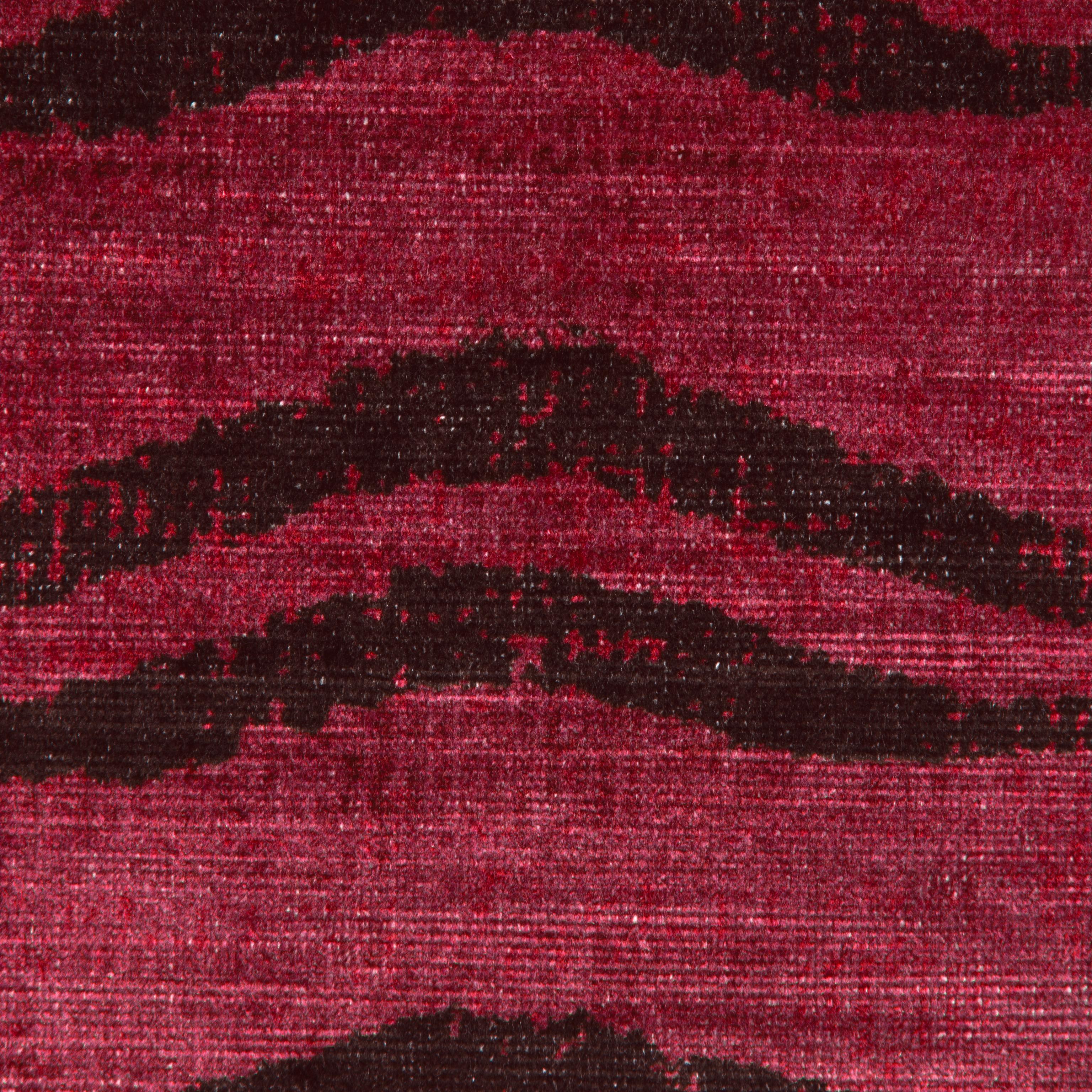 Lee Jofa Beckett Velvet Garnet Upholstery Fabric - Image 3