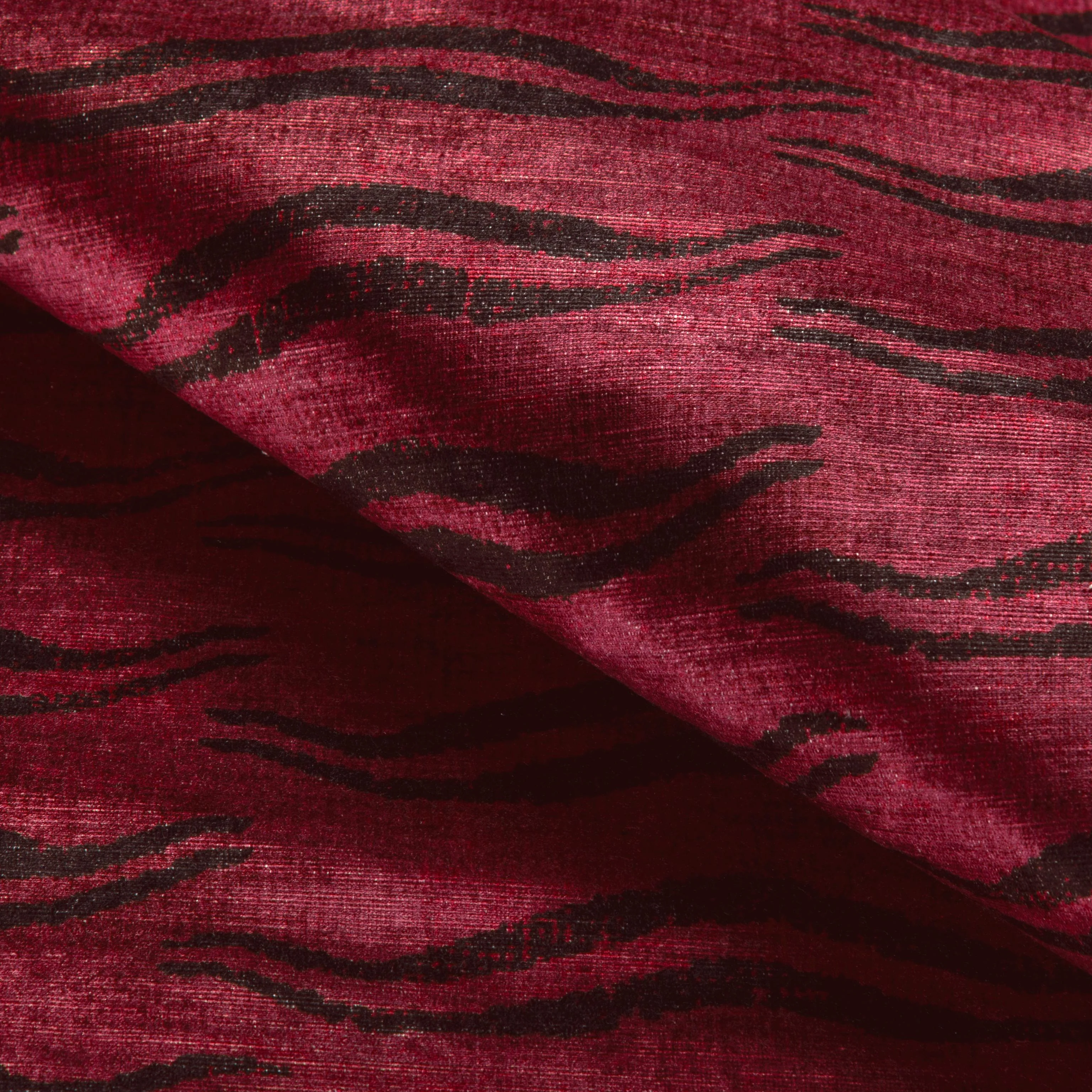Lee Jofa Beckett Velvet Garnet Upholstery Fabric - Image 4