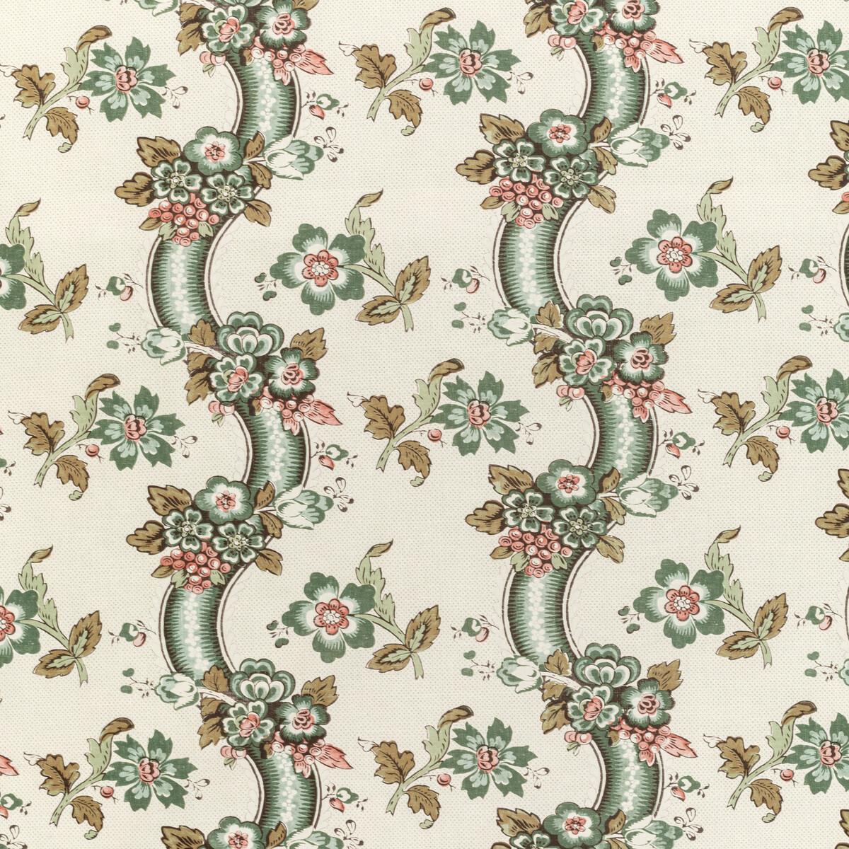 Lee Jofa Benday Print Green/Rose Fabric - Image 8