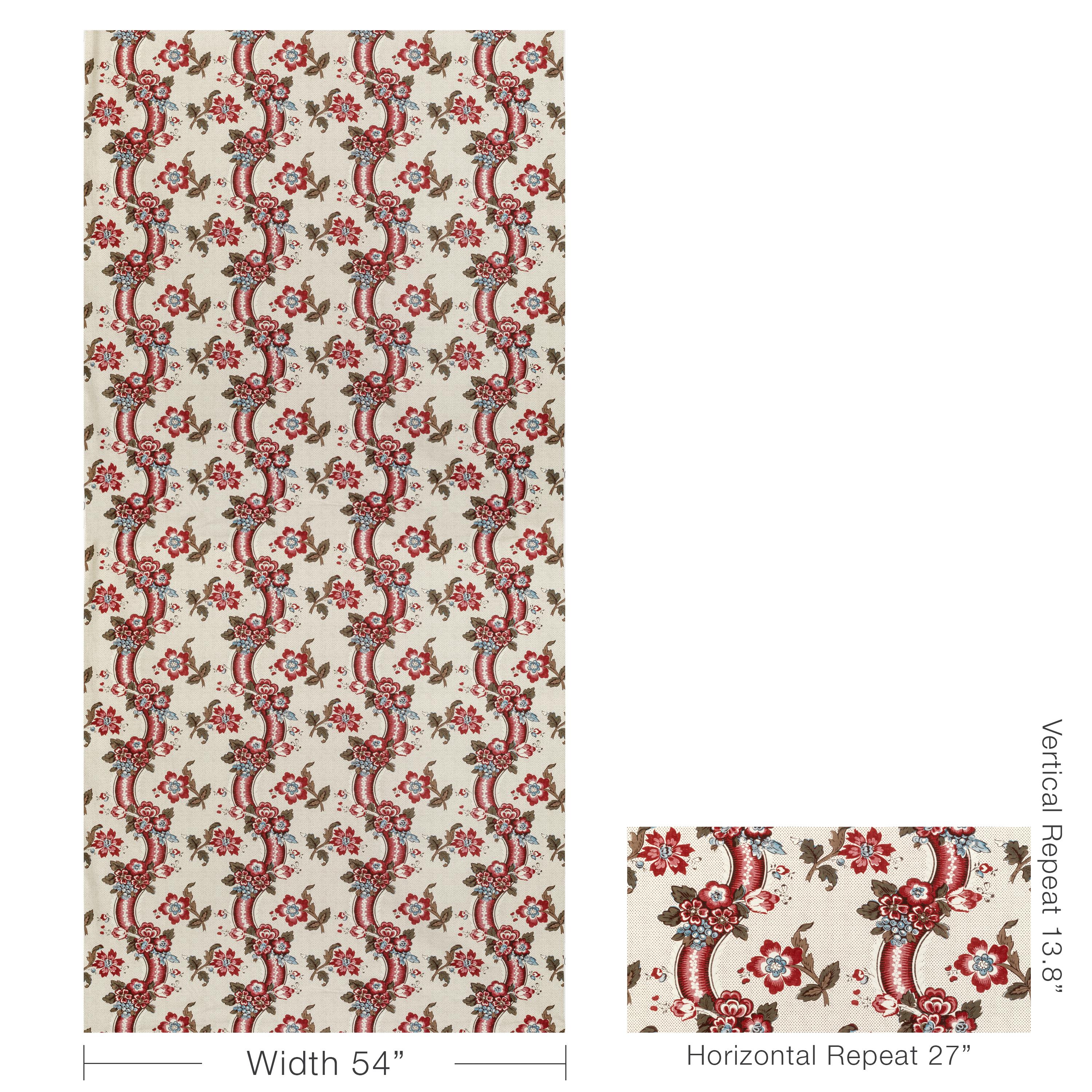 Lee Jofa Benday Print Red/Blue Fabric - Image 5