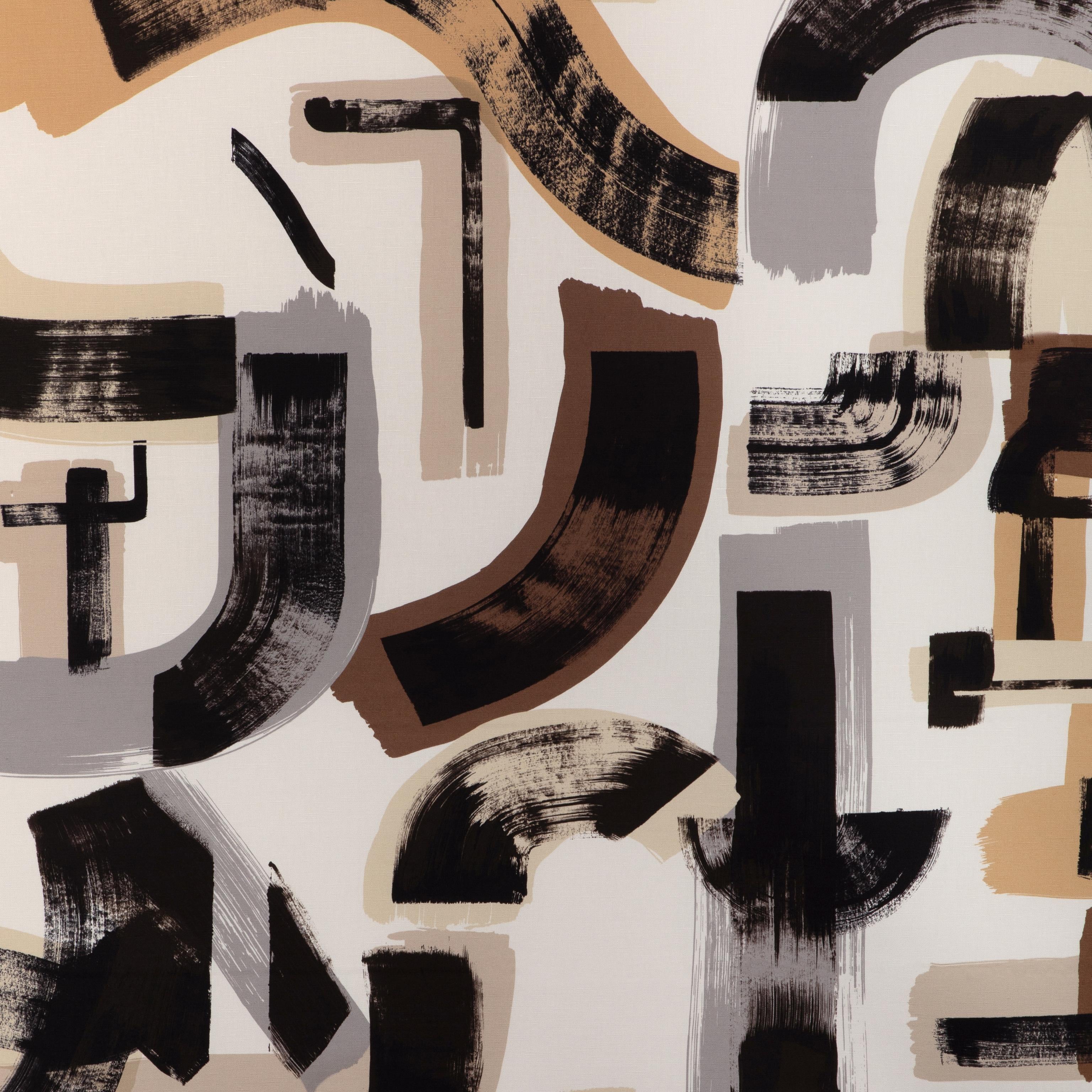 Lee Jofa Bleecker Print Bark/Dune Fabric - Image 2