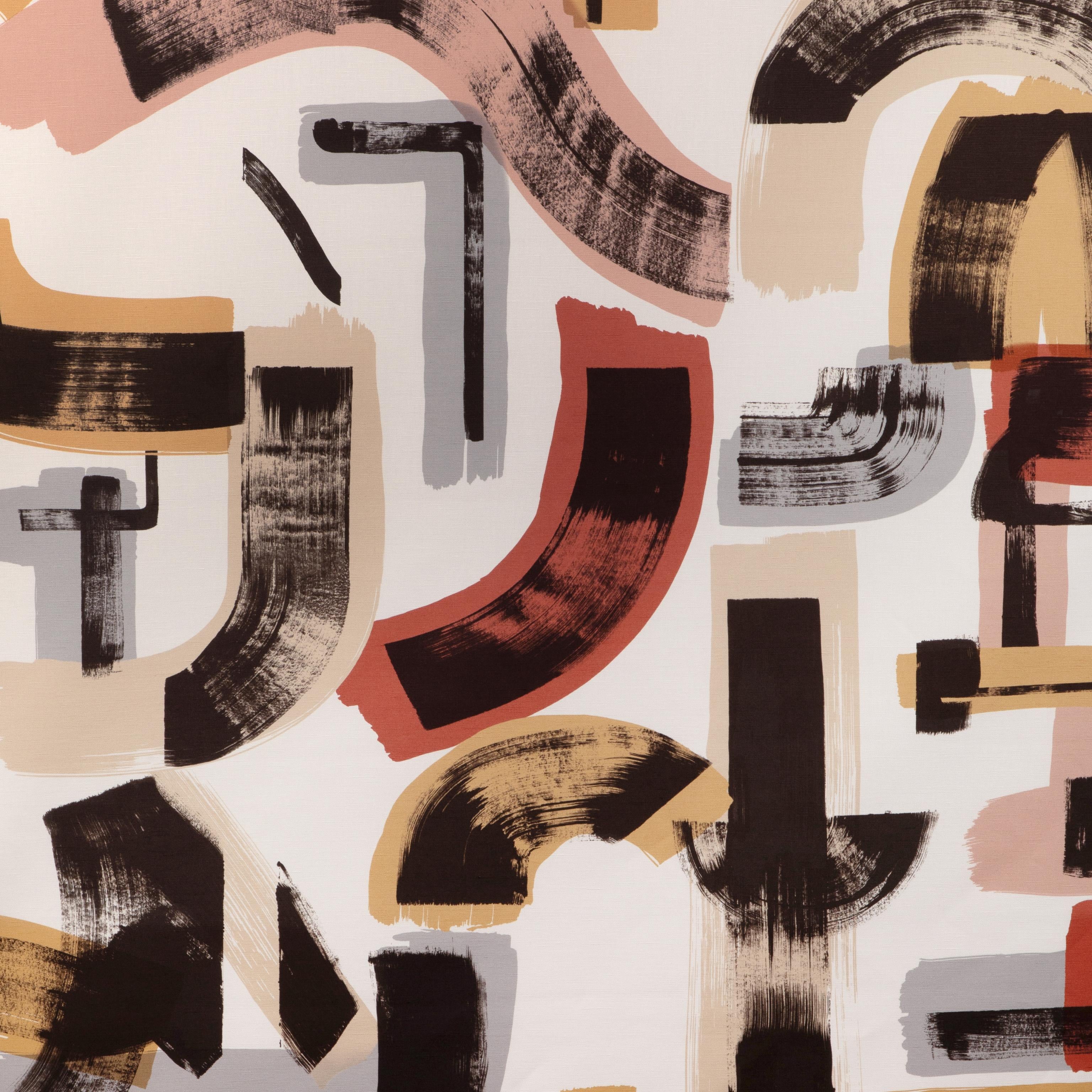 Lee Jofa Bleecker Print Spice/Gold Fabric - Image 2