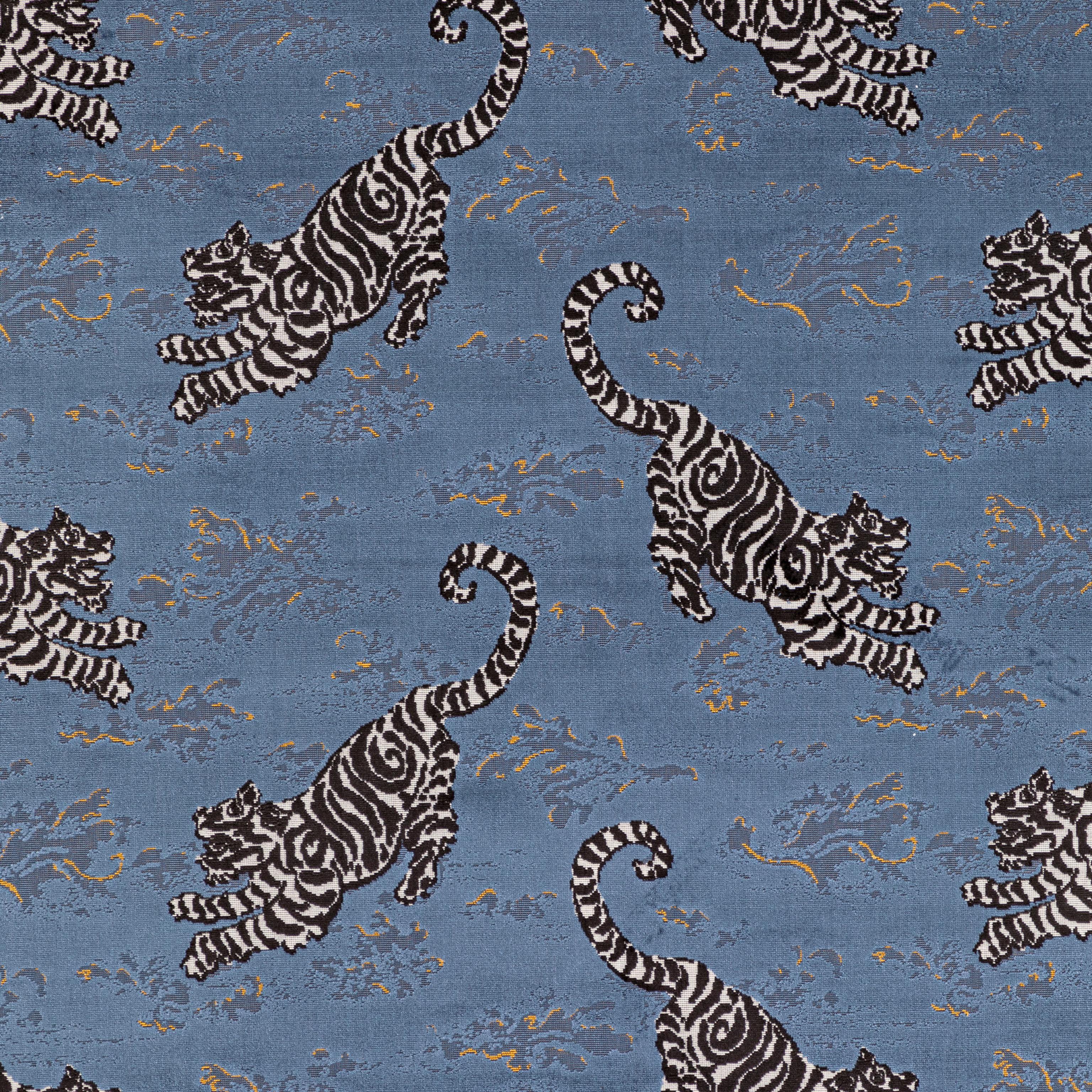 Lee Jofa Bongol Velvet Sapphire Upholstery Fabric - Image 2