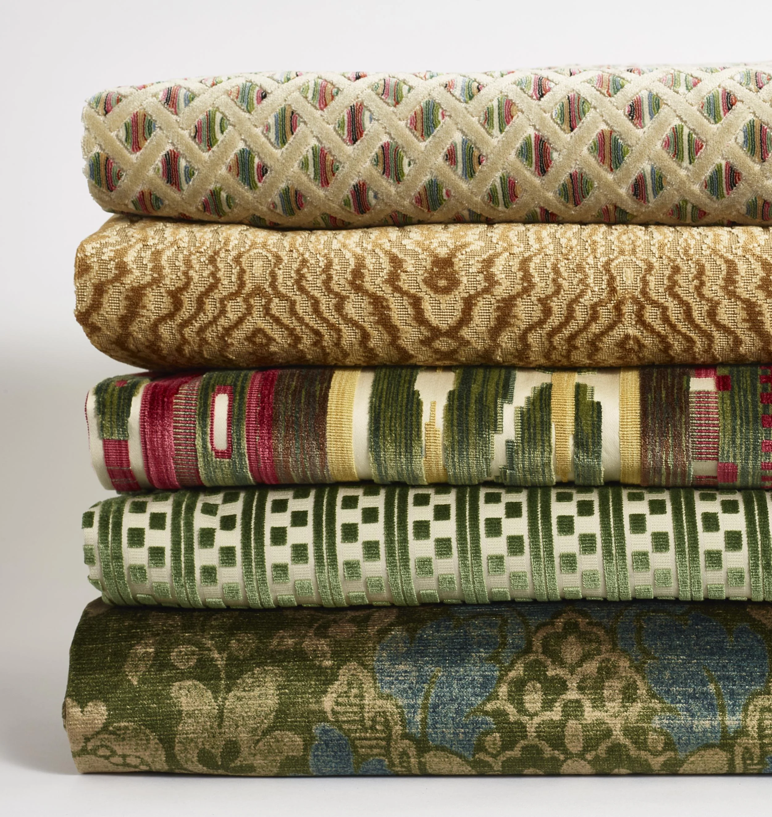 Lee Jofa Bourne Velvet Multi Upholstery Fabric - Image 3