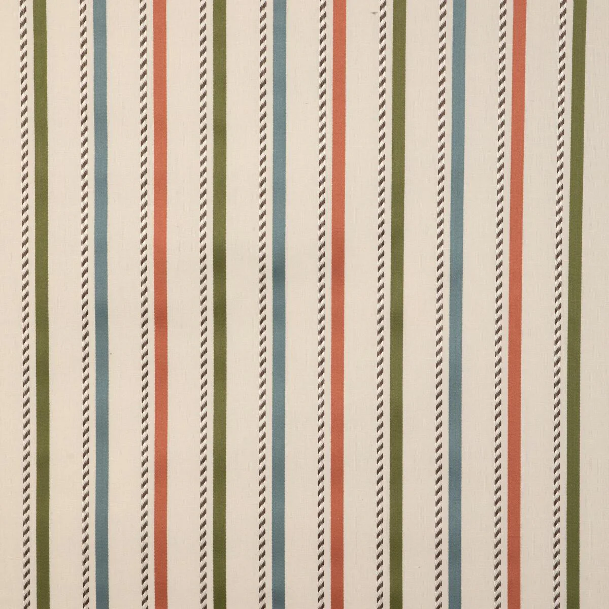 Lee Jofa Buxton Stripe Leaf/Clay Fabric - Image 6