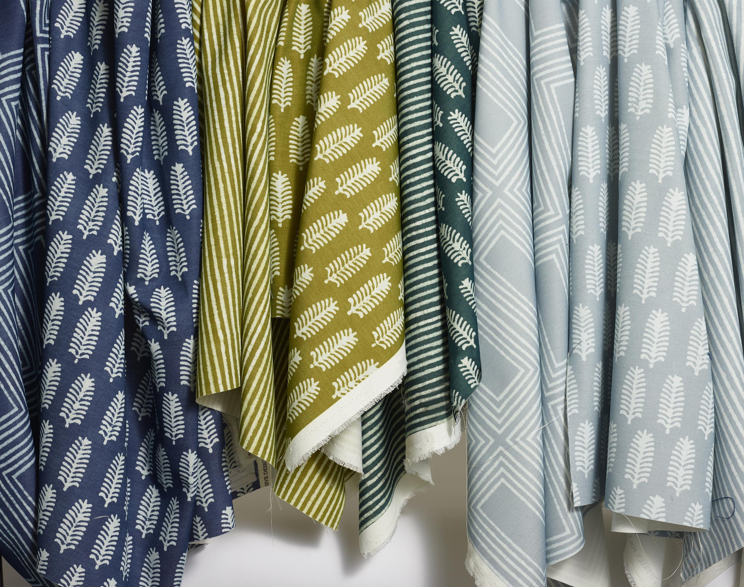 Lee Jofa Cadre Indigo Fabric - Image 4