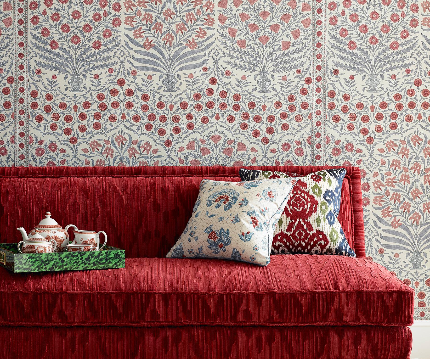 Lee Jofa Caravan Red Upholstery Fabric - Image 3