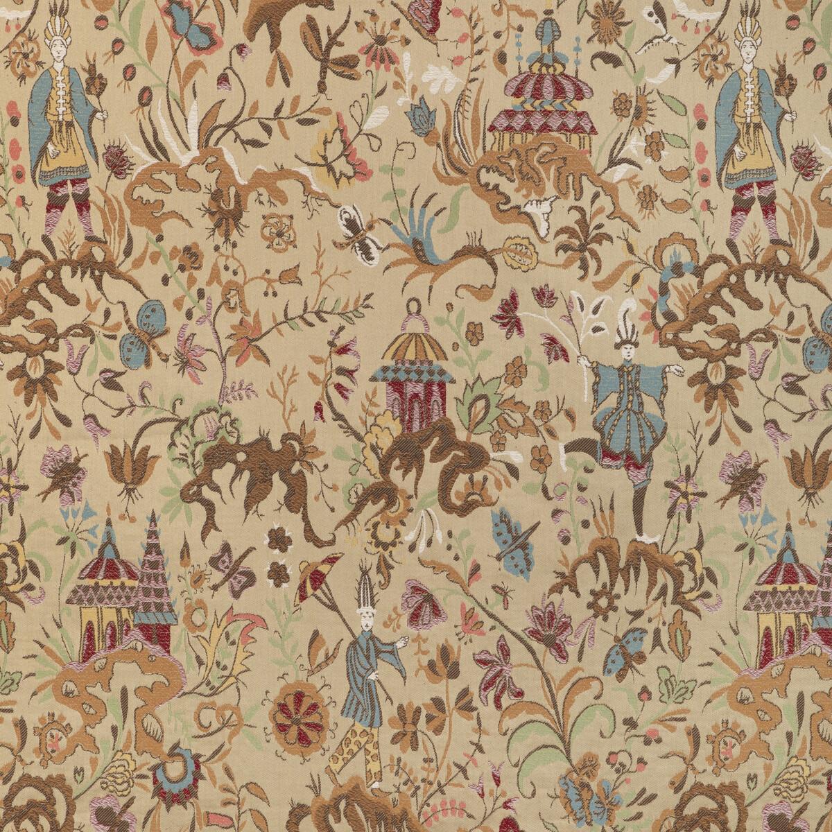 Lee Jofa Chinese Brocade Sand Fabric - Image 9