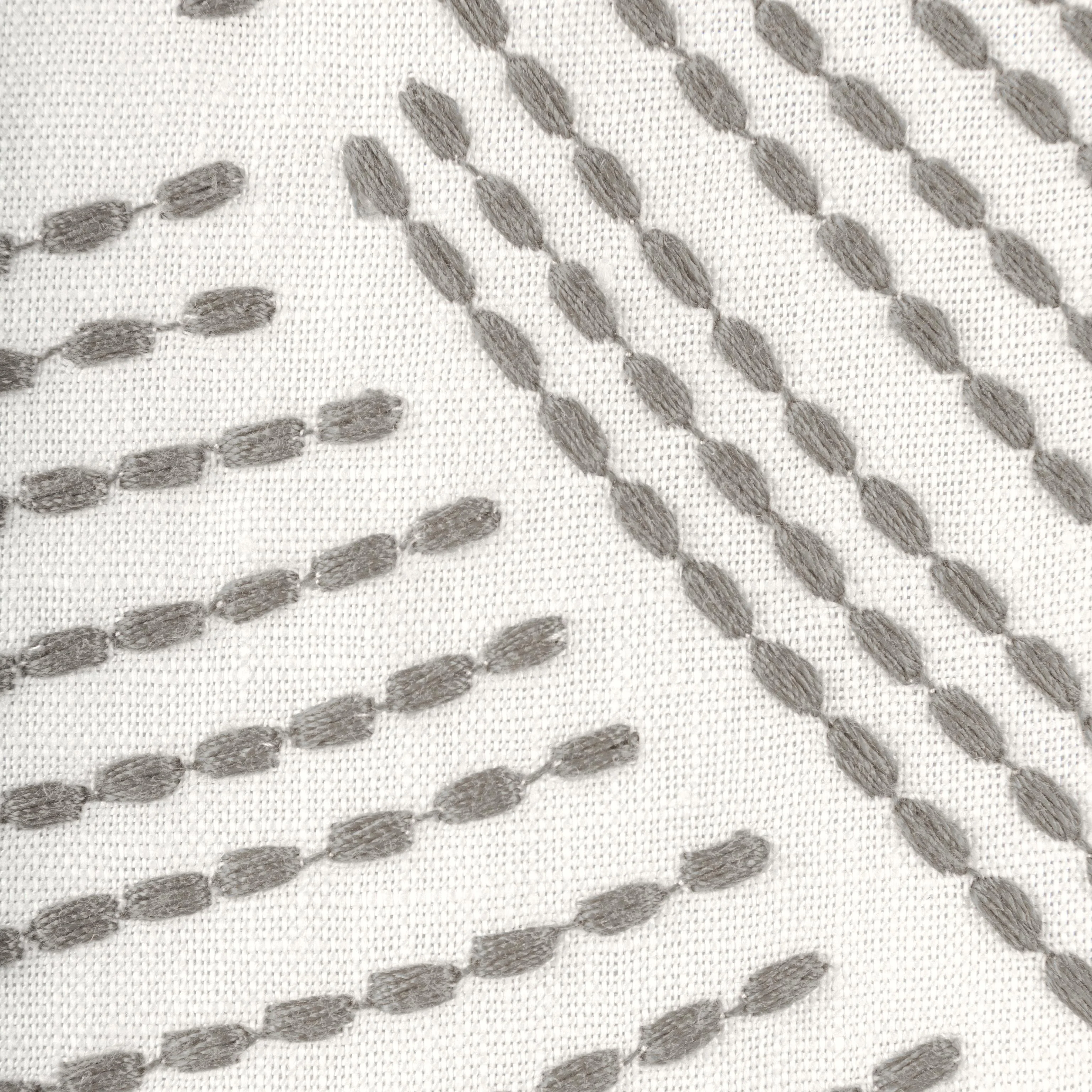 Lee Jofa Chord Embroidery Ash Drapery Fabric - Image 3