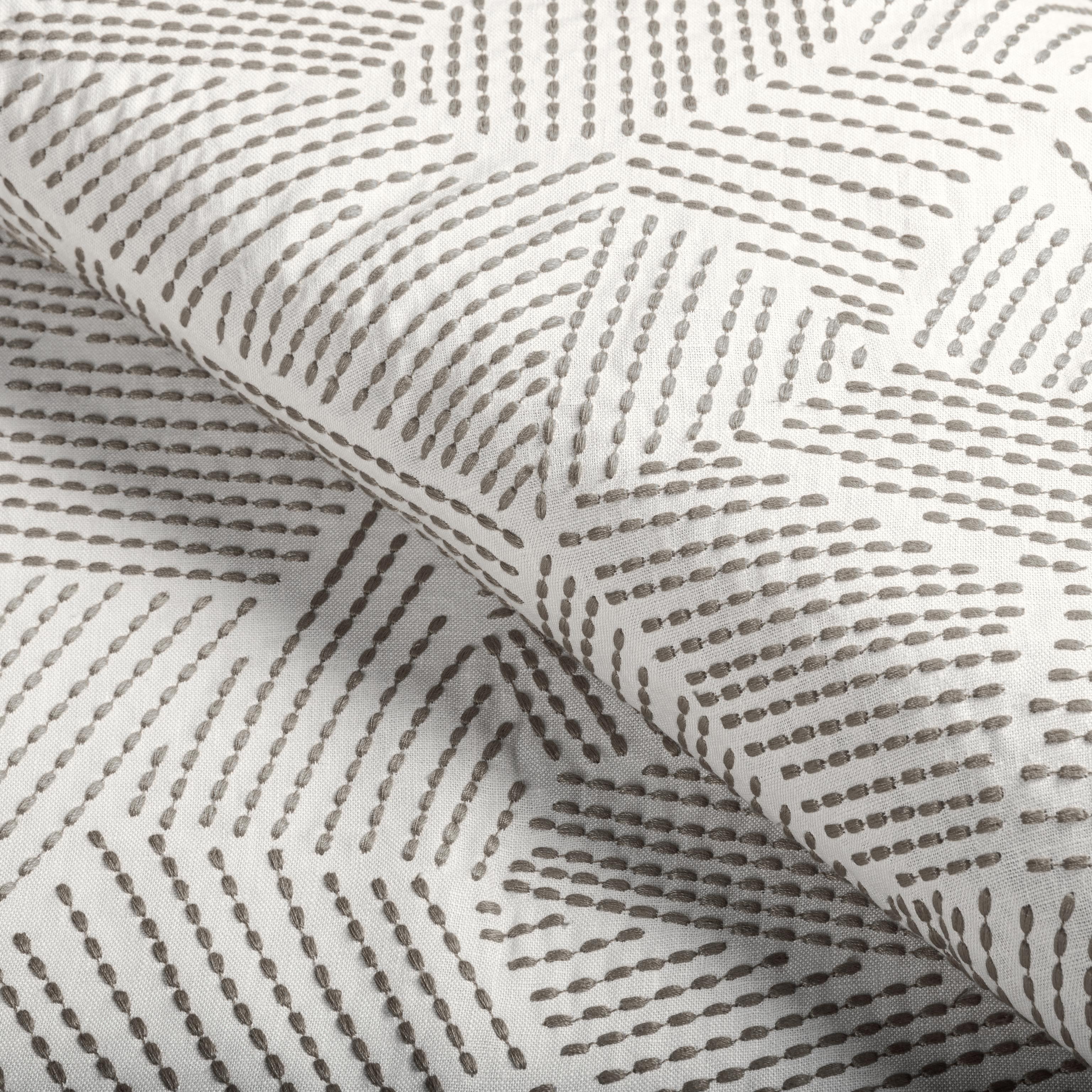 Lee Jofa Chord Embroidery Ash Drapery Fabric - Image 4