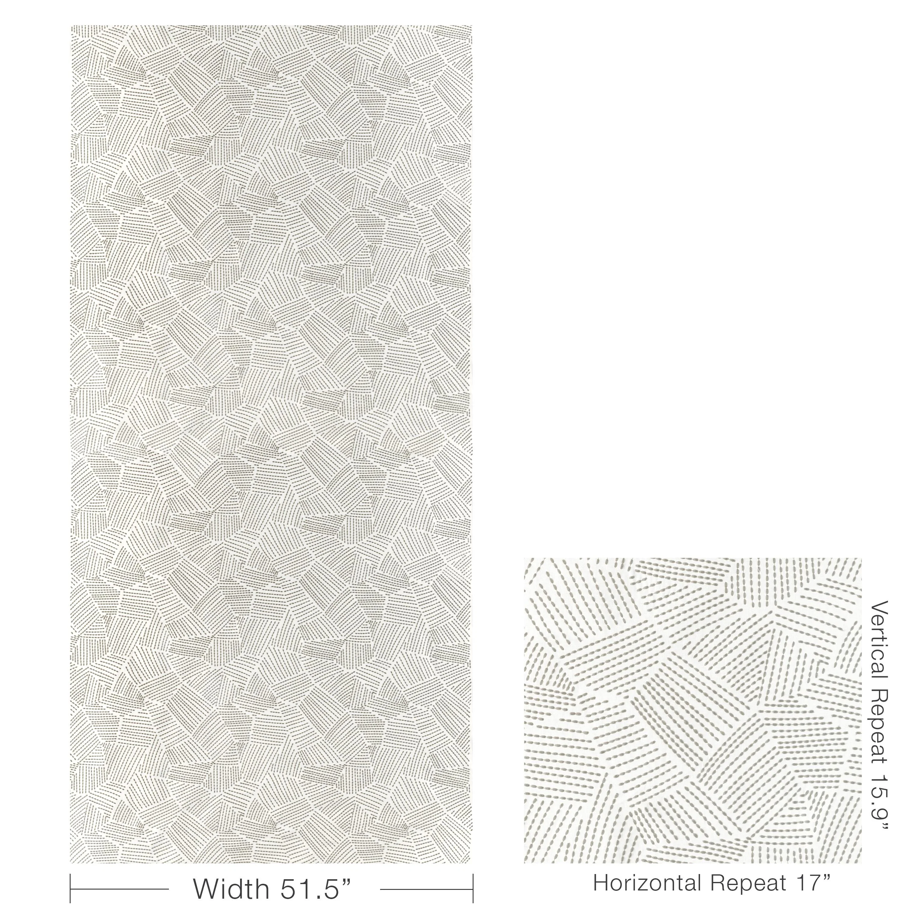 Lee Jofa Chord Embroidery Ash Drapery Fabric - Image 5