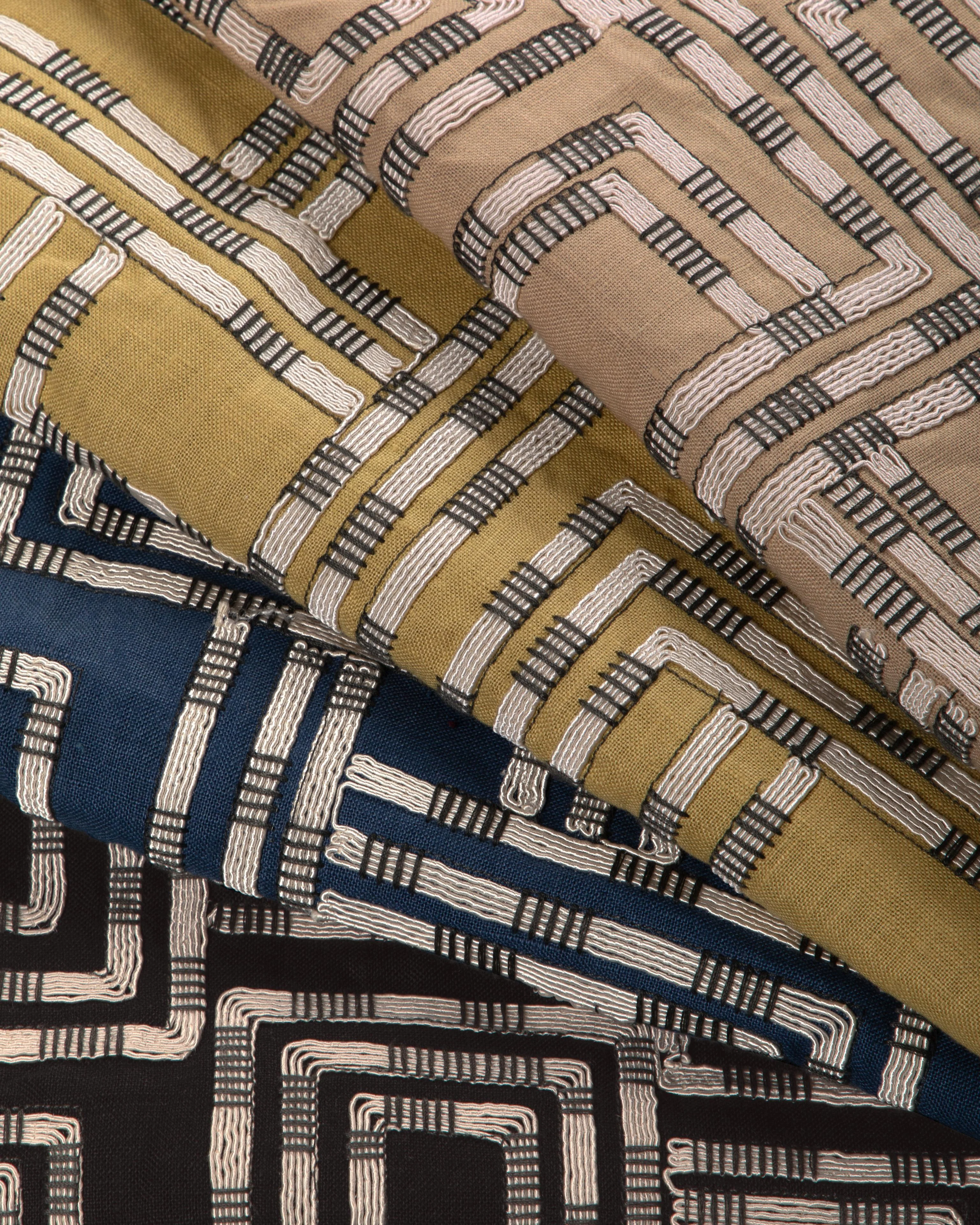 Lee Jofa Circuit Emb Azure Drapery Fabric - Image 6