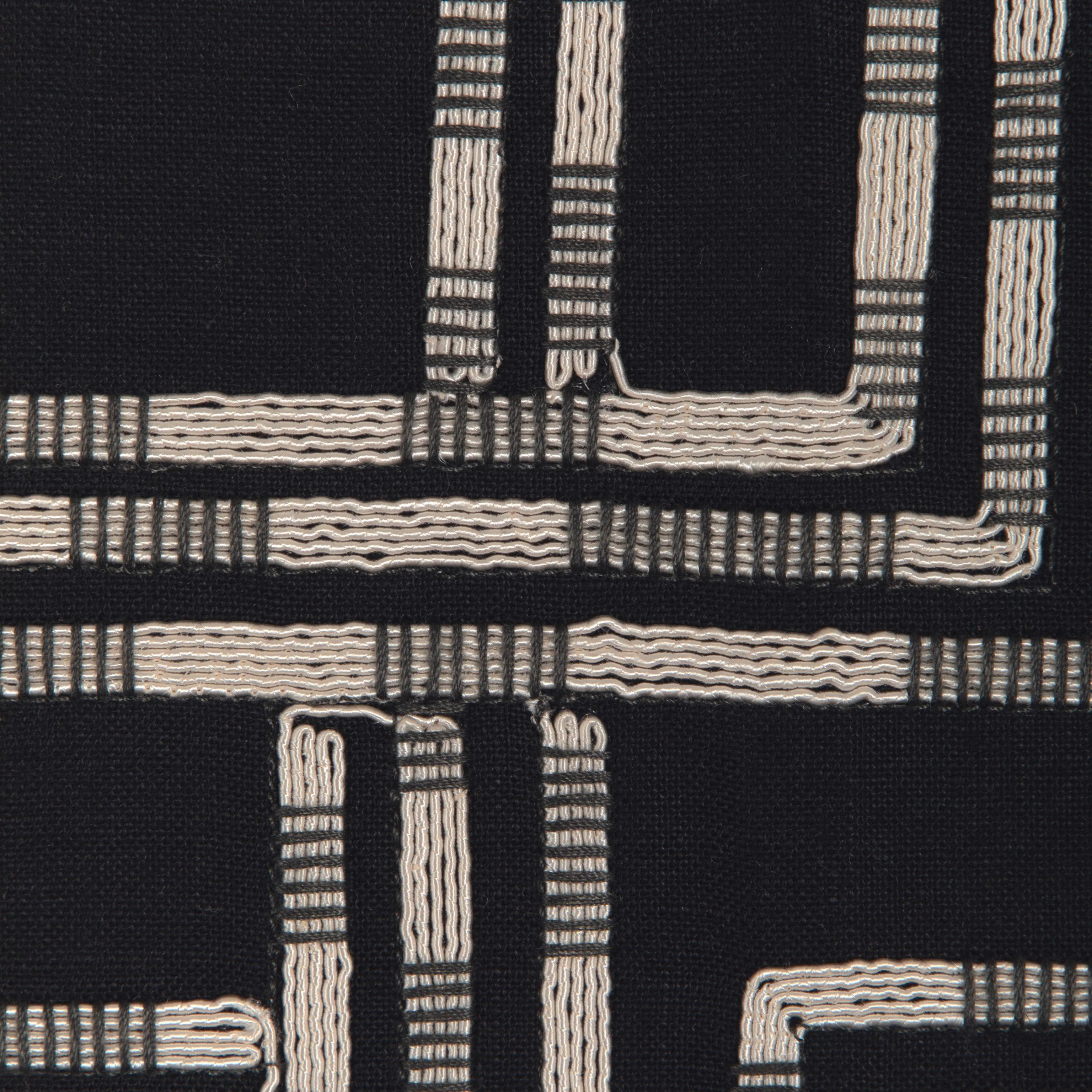 Lee Jofa Circuit Emb Noir Drapery Fabric - Image 3