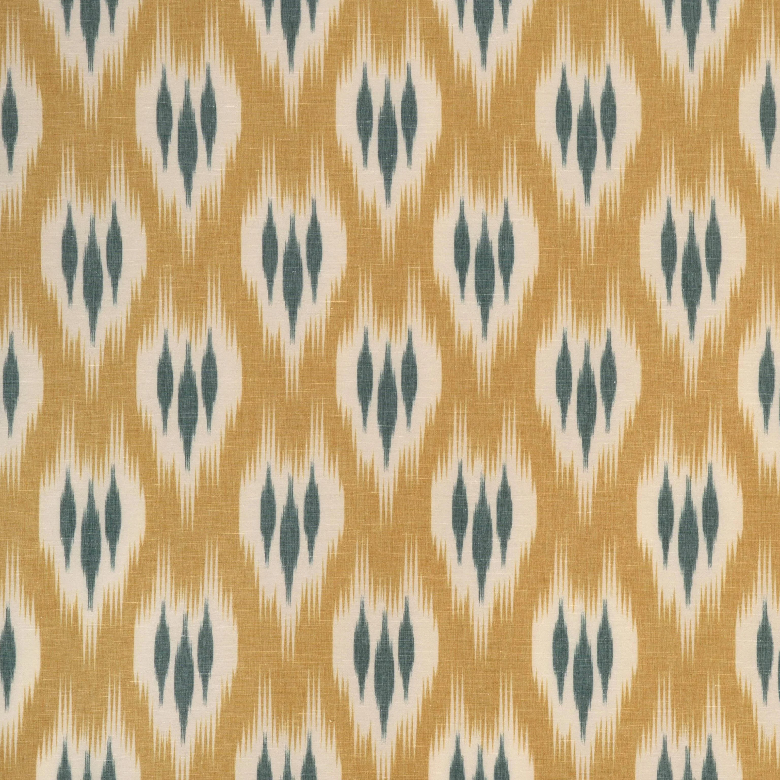 Lee Jofa Clare Print Topaz Drapery Fabric - Image 3