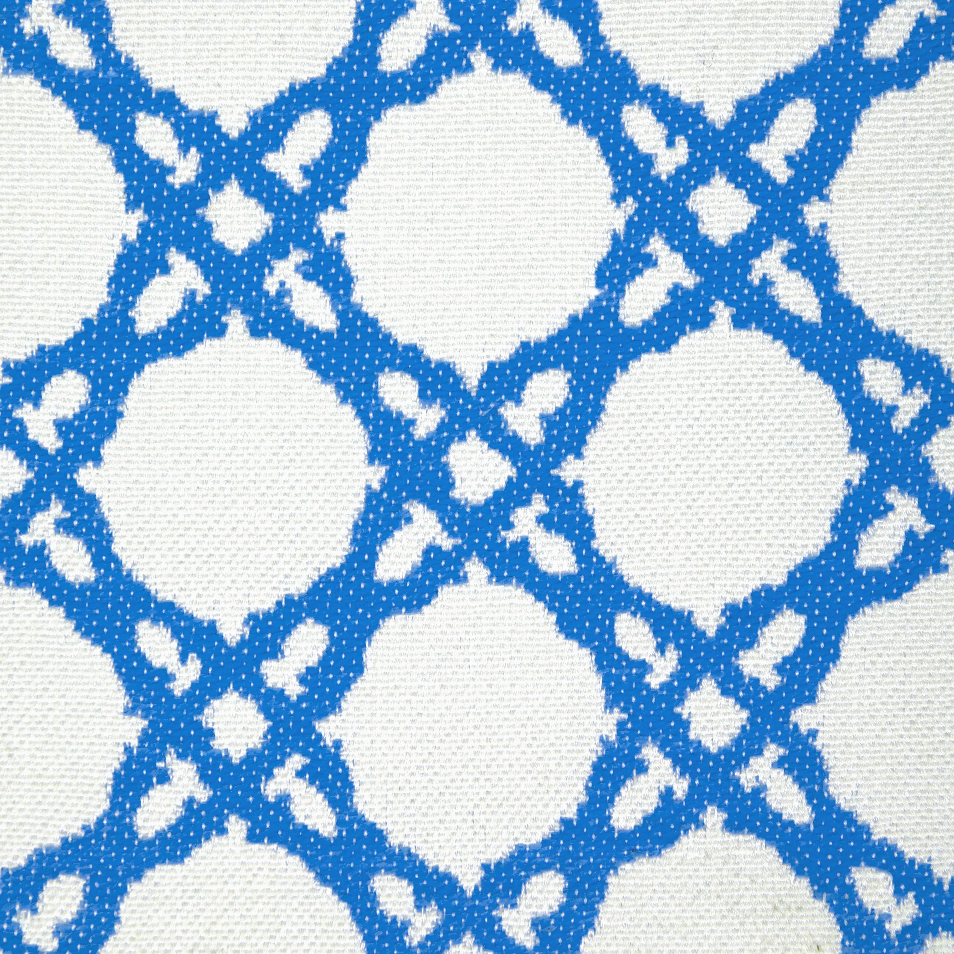 Lee Jofa Coastal Cane Lapis Upholstery Fabric - Image 3