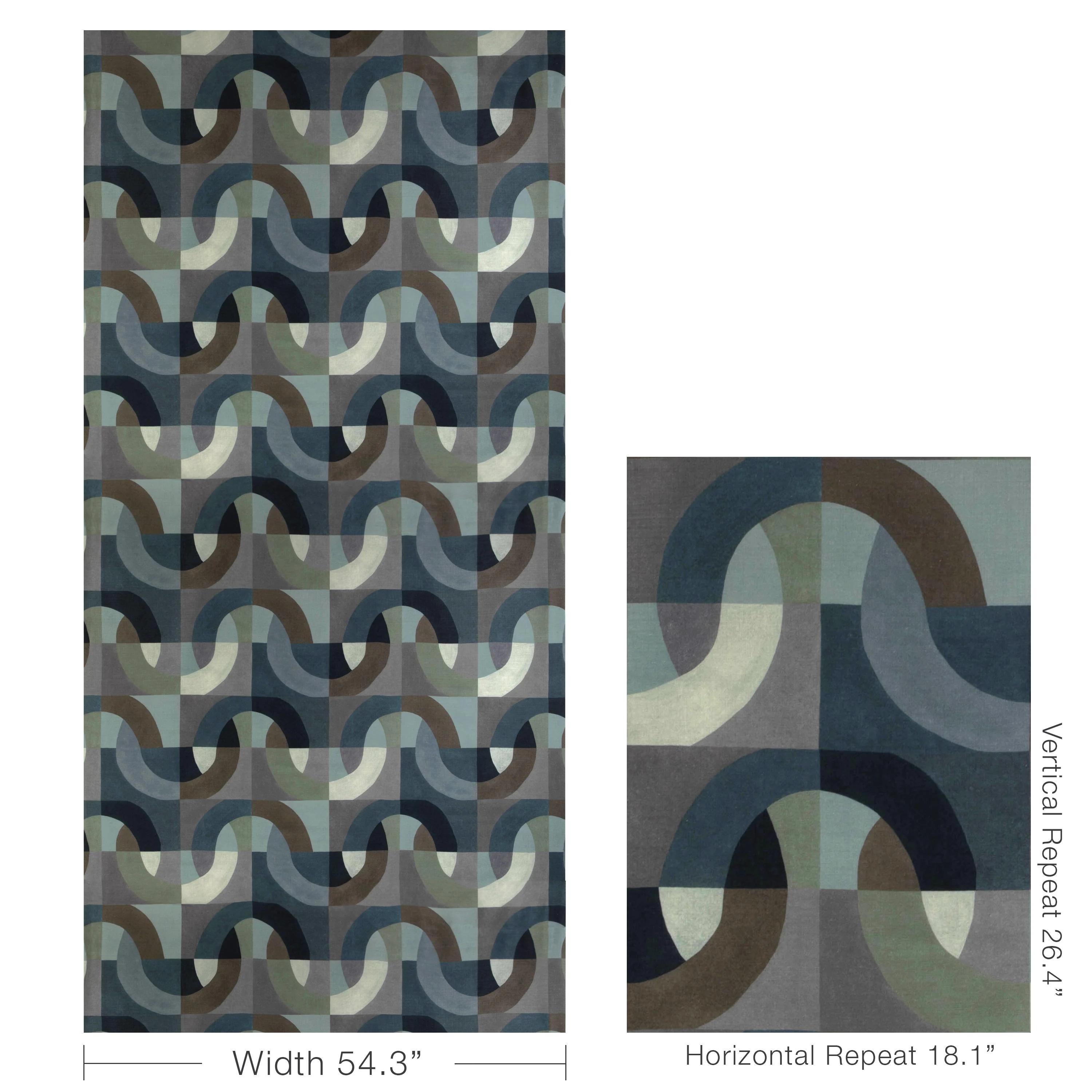 Lee Jofa Colonnade Indigo Fabric - Image 5
