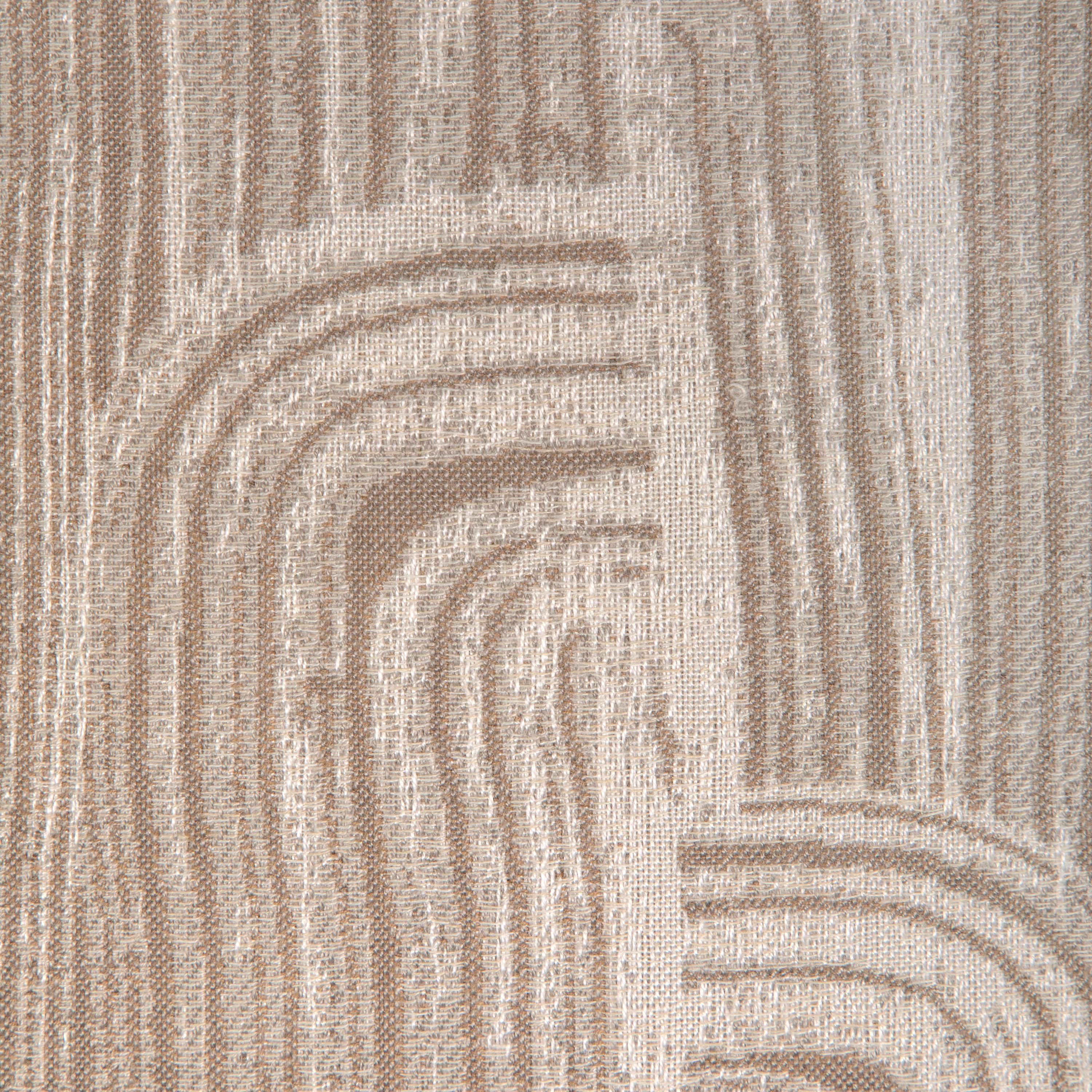 Lee Jofa Crescent Weave Taupe Upholstery Fabric - Image 3