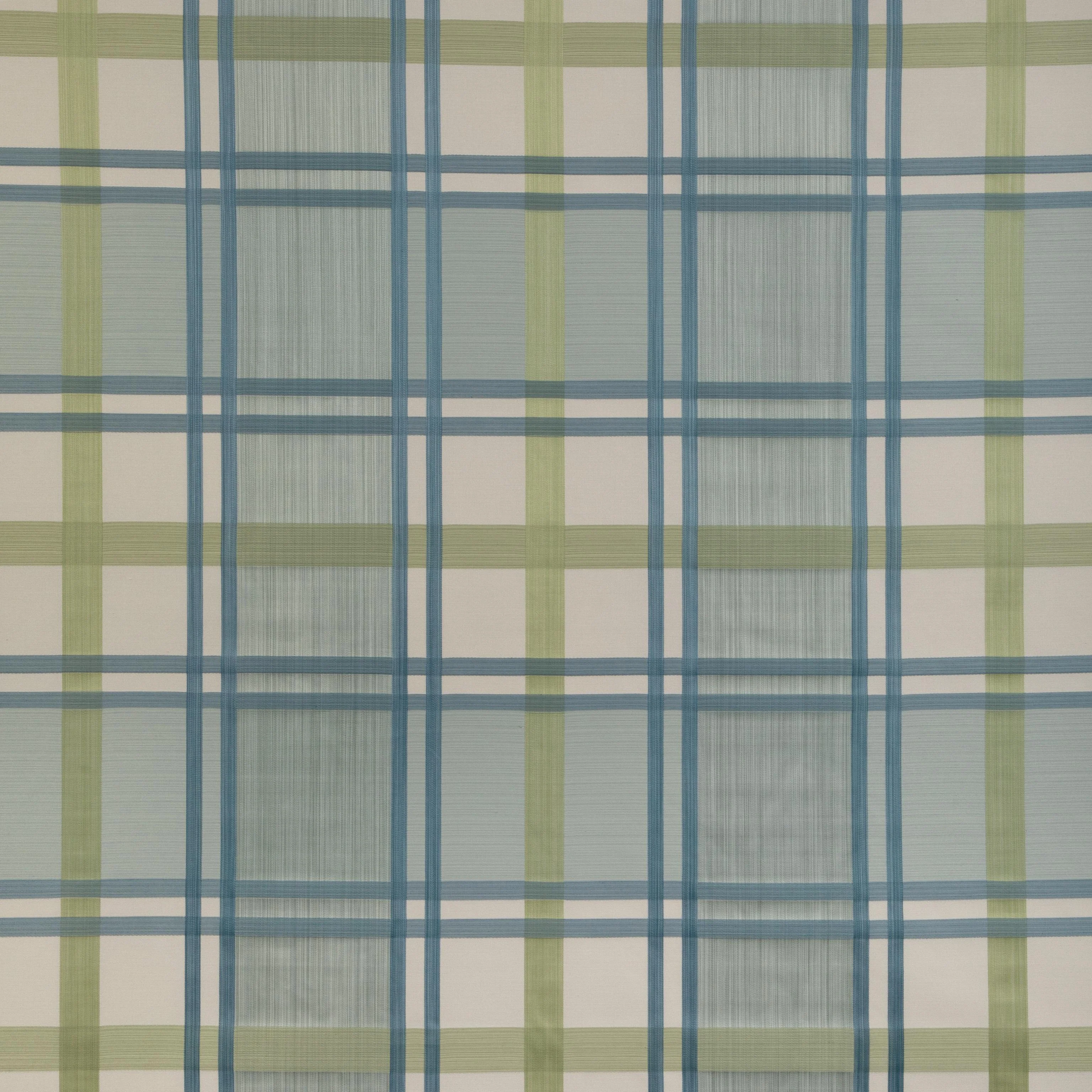 Lee Jofa Davies Plaid Aqua/Leaf Fabric - Image 2