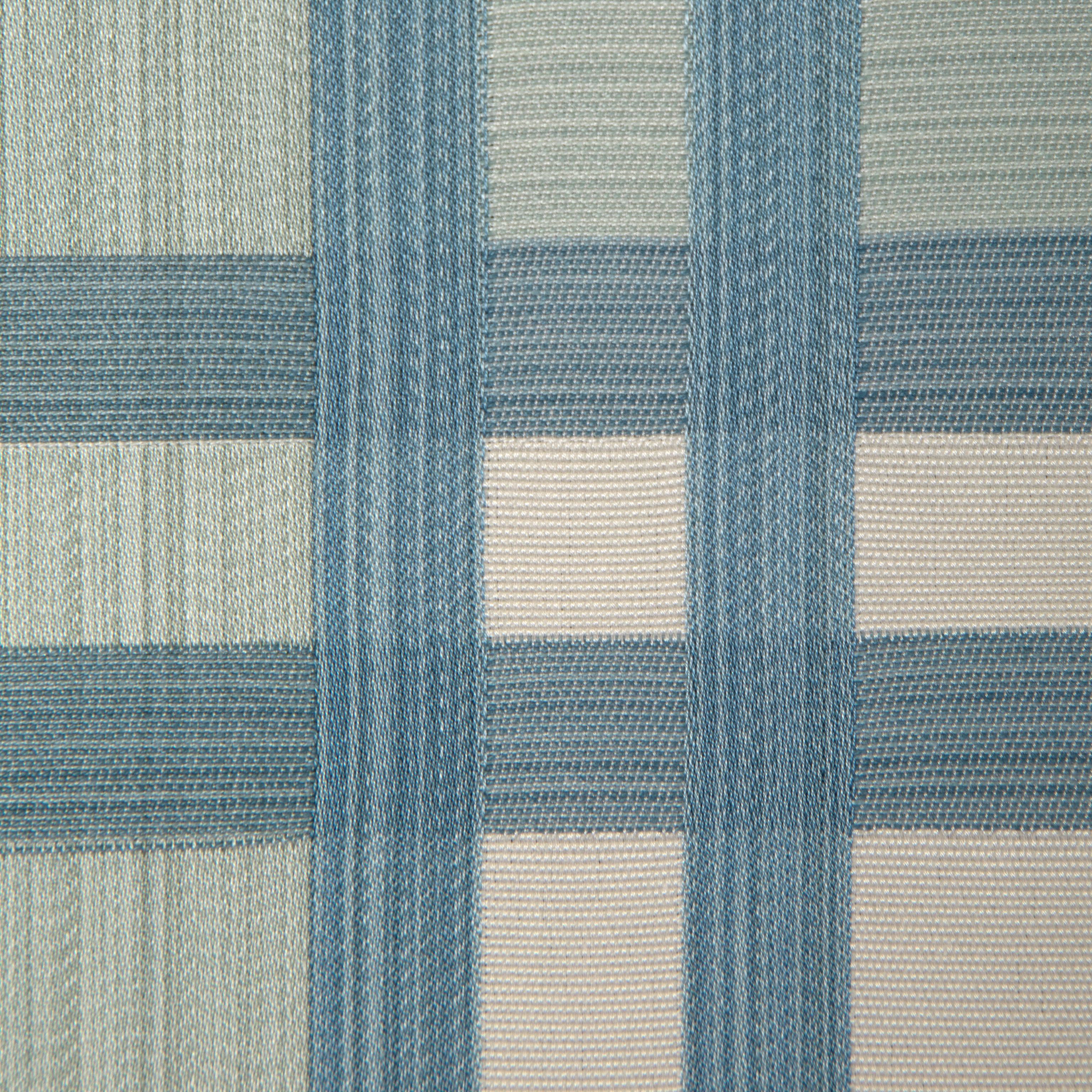 Lee Jofa Davies Plaid Aqua/Leaf Fabric - Image 3