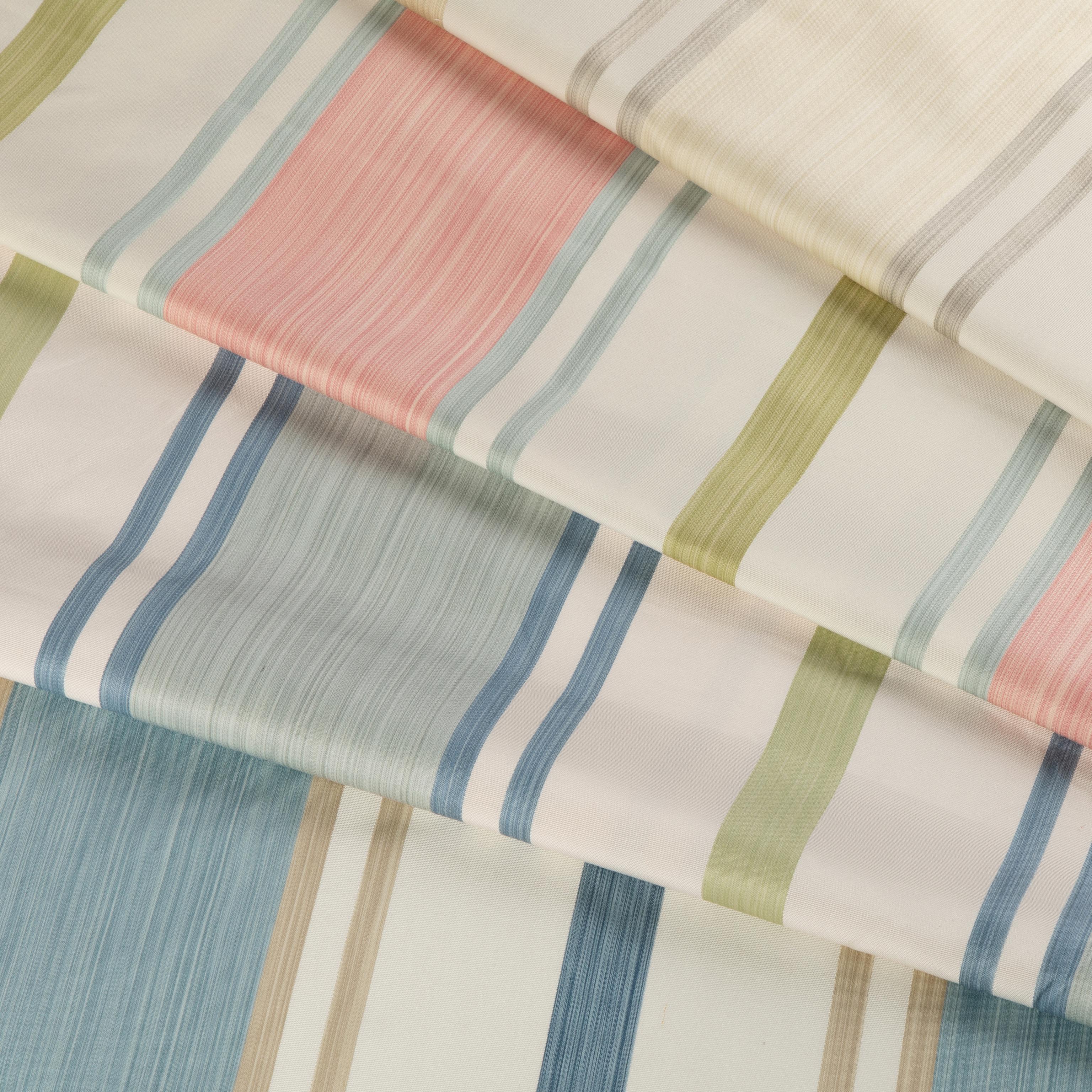 Lee Jofa Davies Stripe Petal/Kiwi Upholstery Fabric - Image 5
