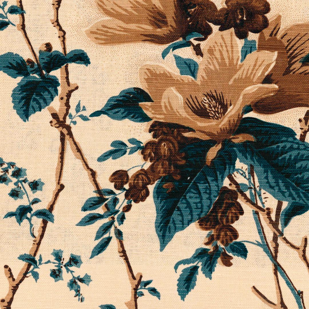 Lee Jofa De La Tour Blu/Brow/Ecru Fabric - Image 2