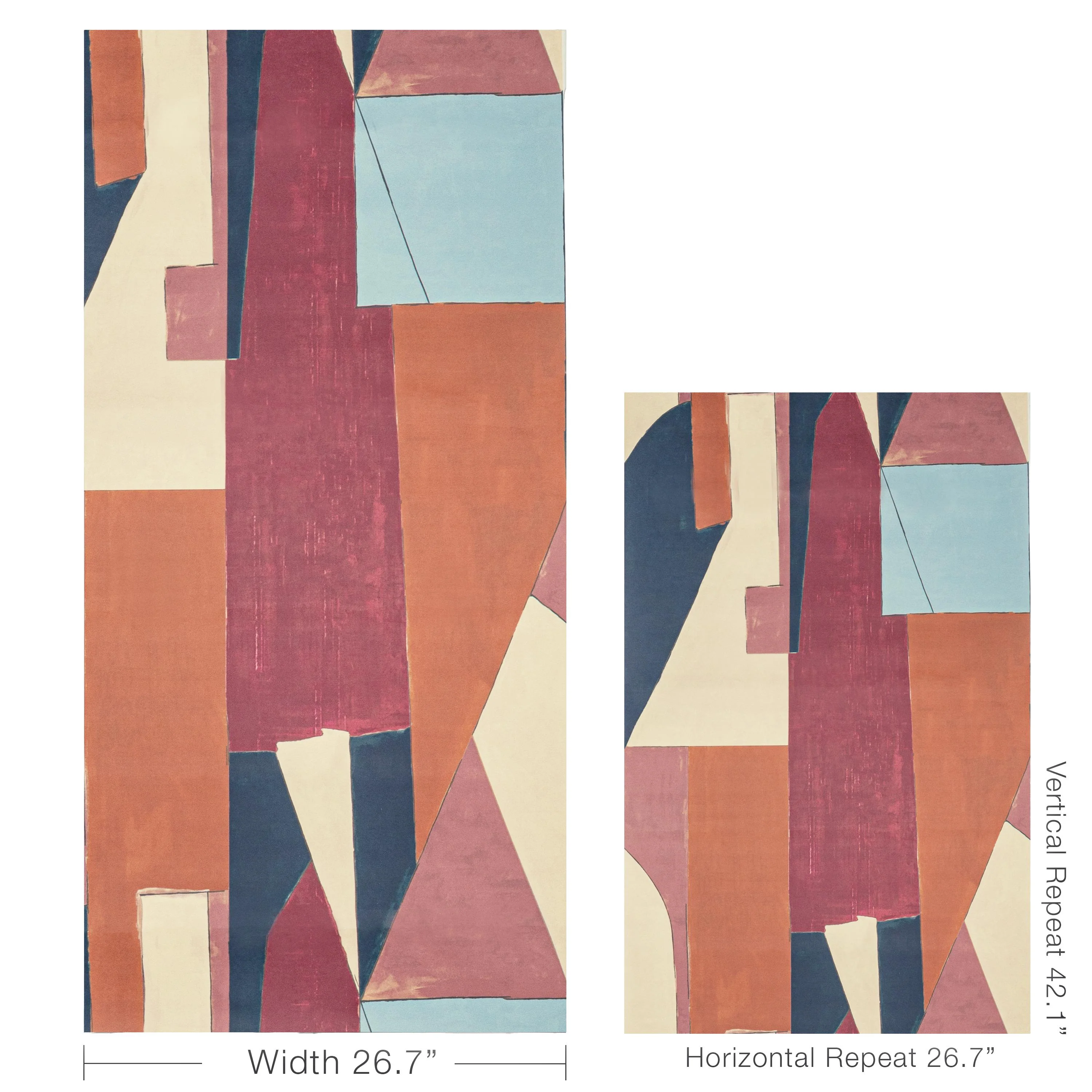 Lee Jofa District Paper Claret Wallpaper - Image 5