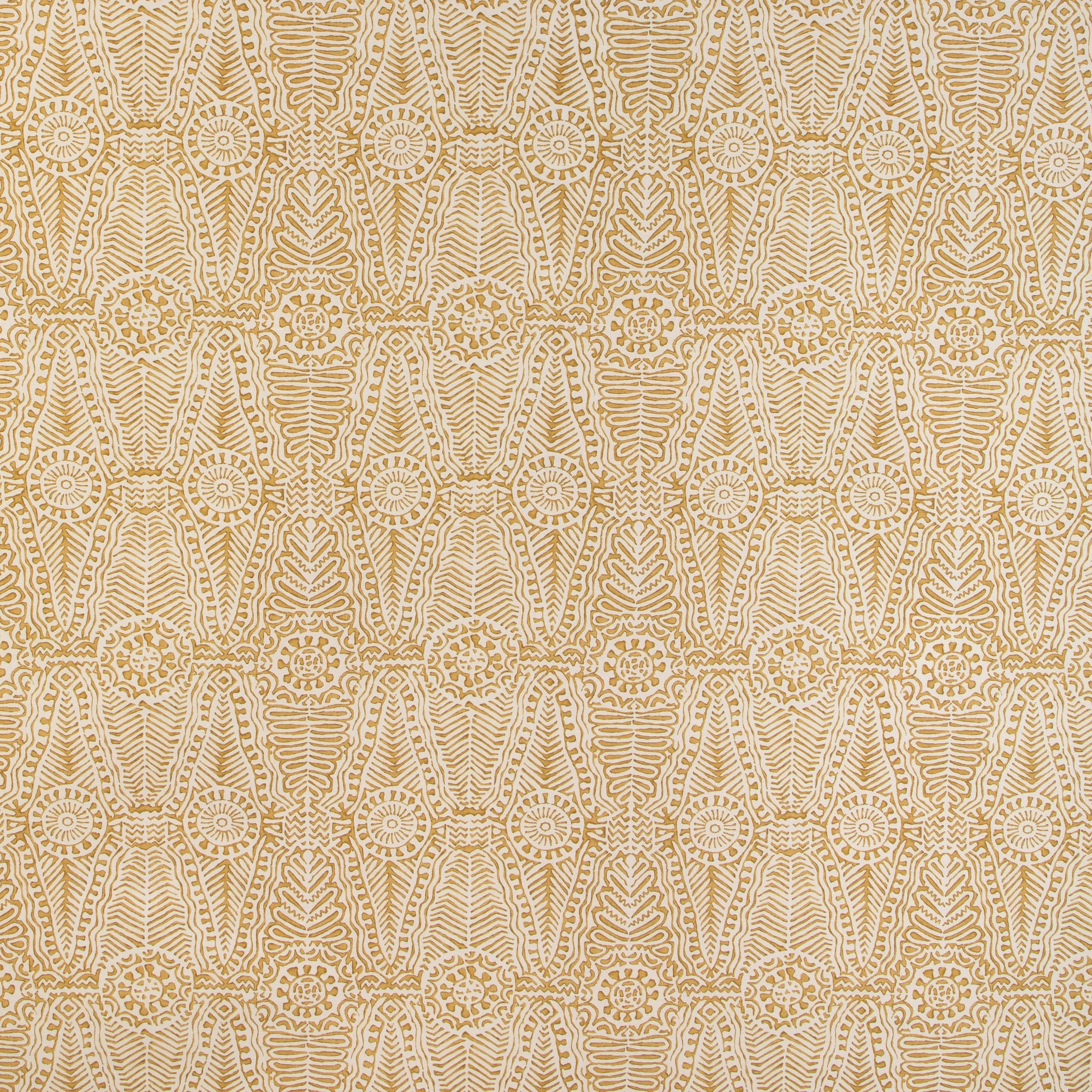 Lee Jofa Drayton Print Maize Fabric - Image 2