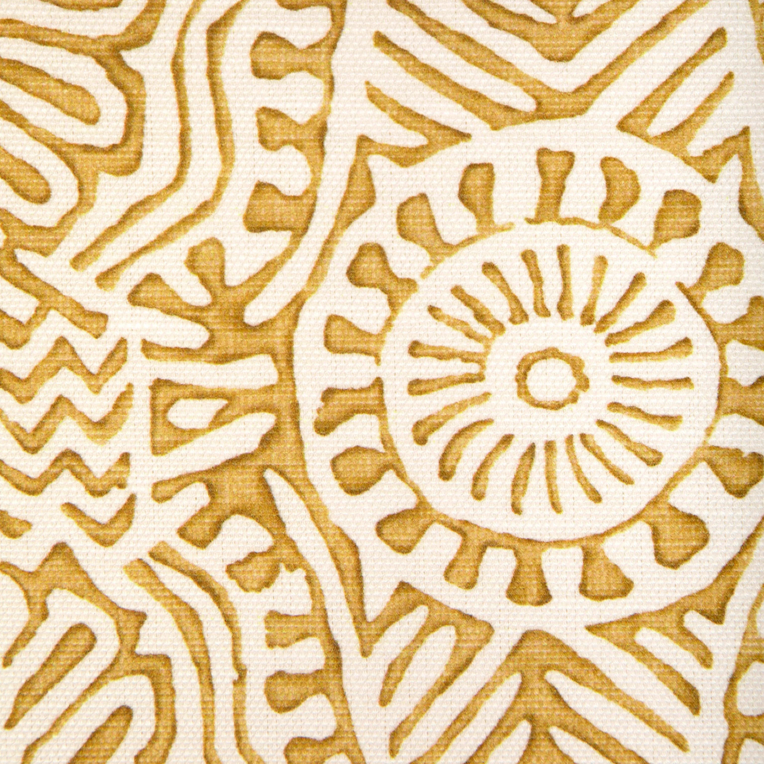 Lee Jofa Drayton Print Maize Fabric - Image 3