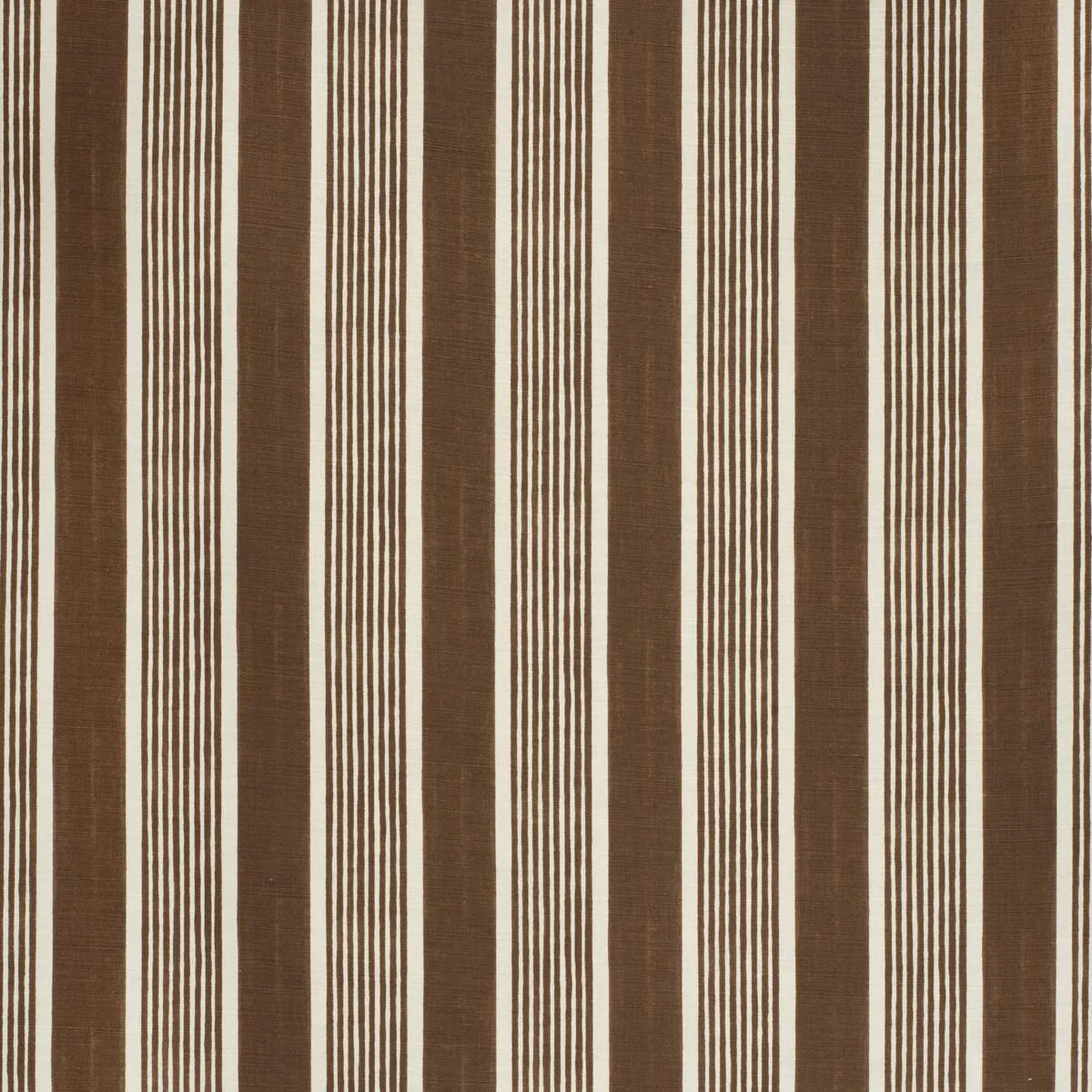Lee Jofa Elba Stripe Brown Fabric - Image 3