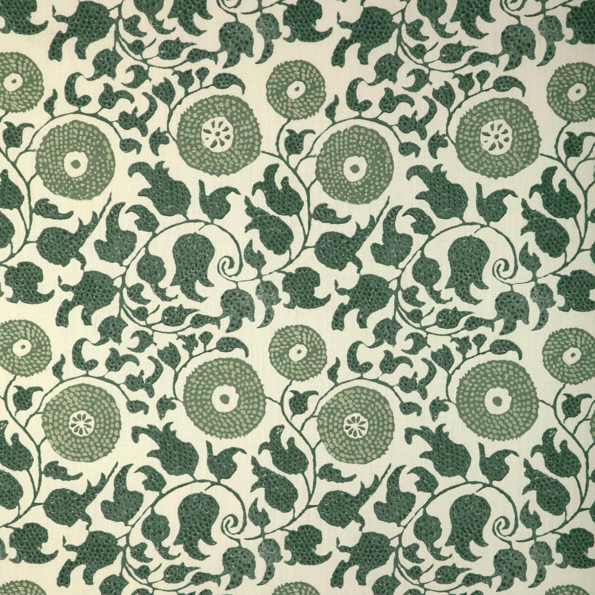 Lee Jofa Eldora Print Juniper/Leaf Fabric - Image 4
