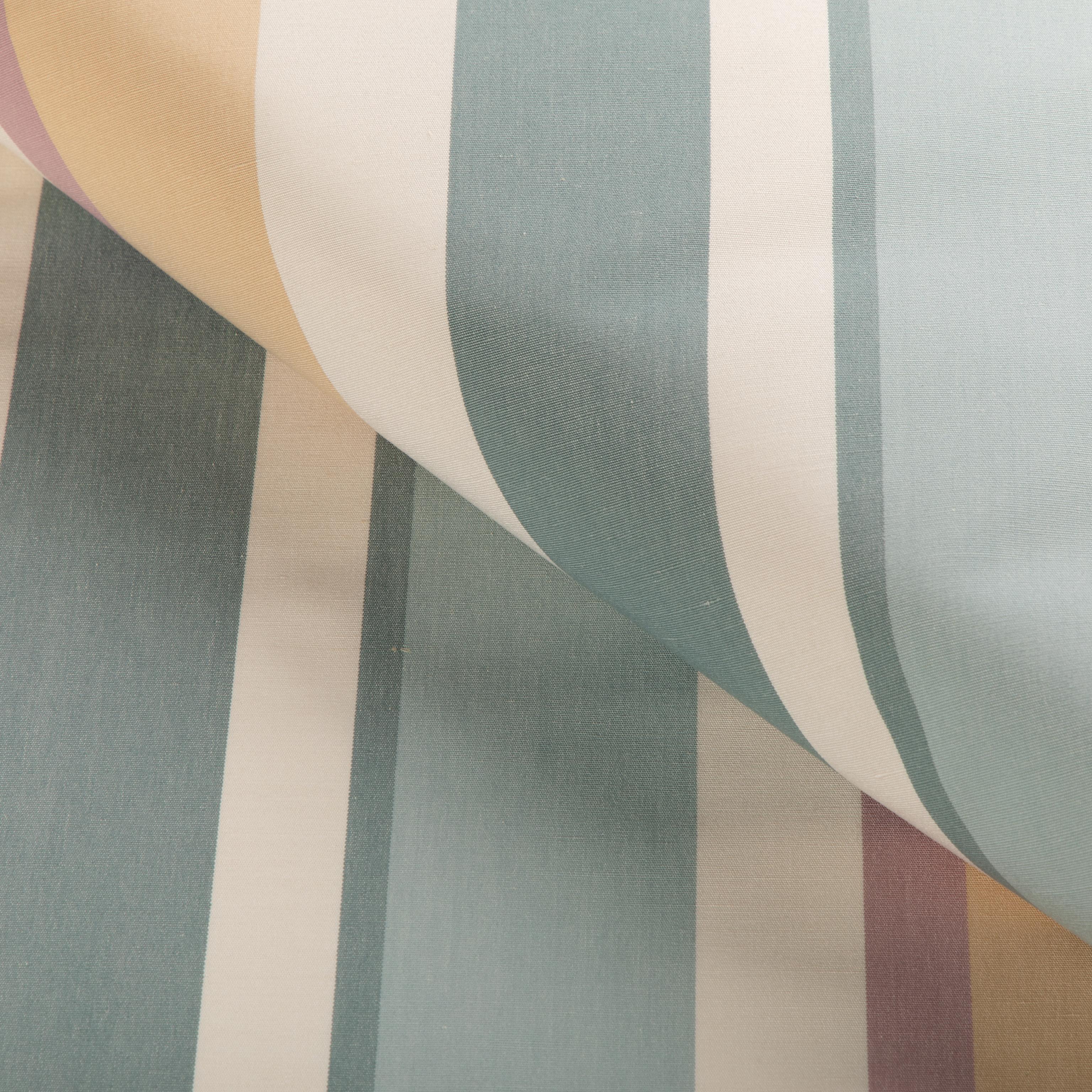 Lee Jofa Fisher Stripe Lake/Sand Fabric - Image 4