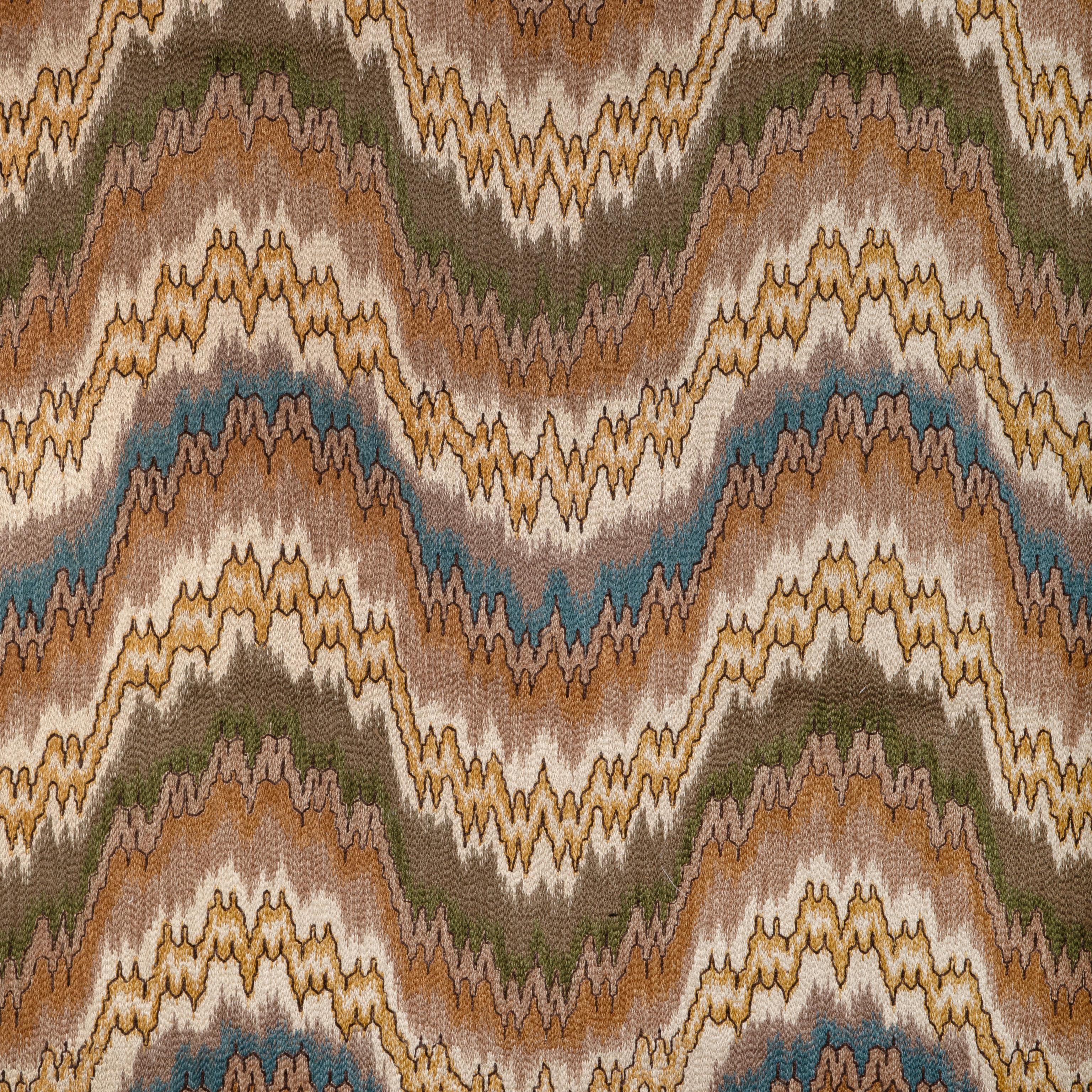 Lee Jofa Flame Embroidery Fawn Fabric - Image 2
