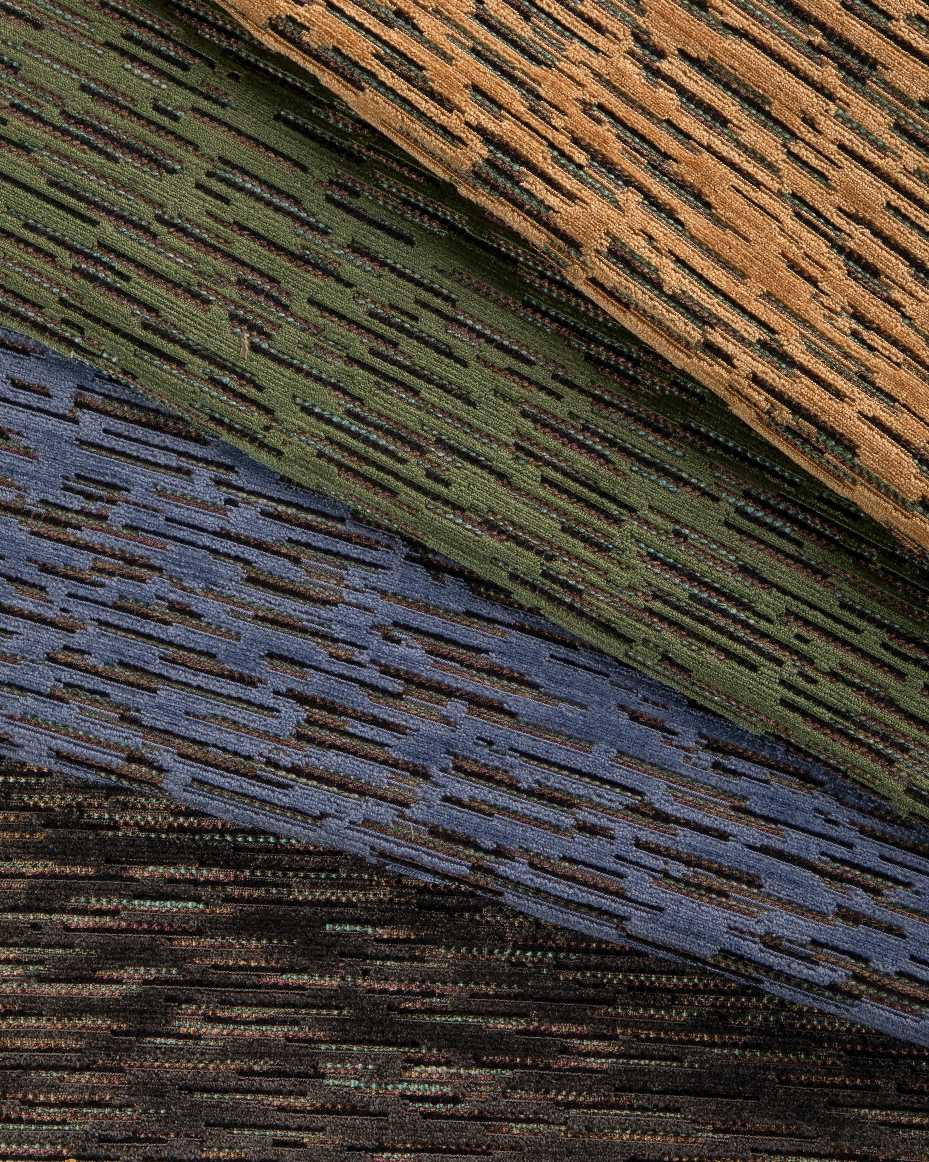 Lee Jofa Gaia Velvet Lapis Upholstery Fabric - Image 6