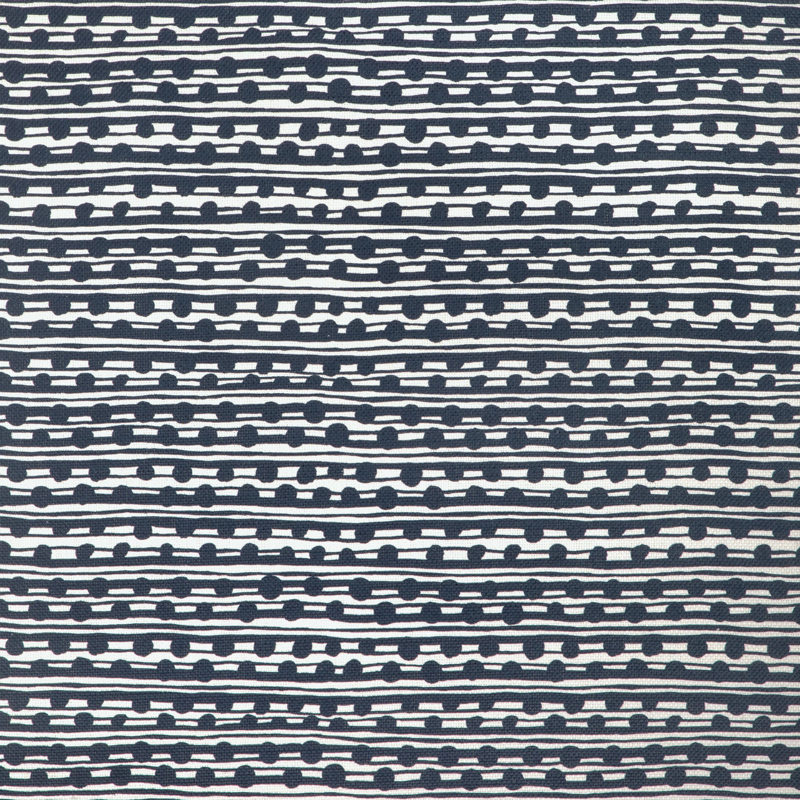 Lee Jofa Gamal Dark Navy/Oyster Fabric - Image 2
