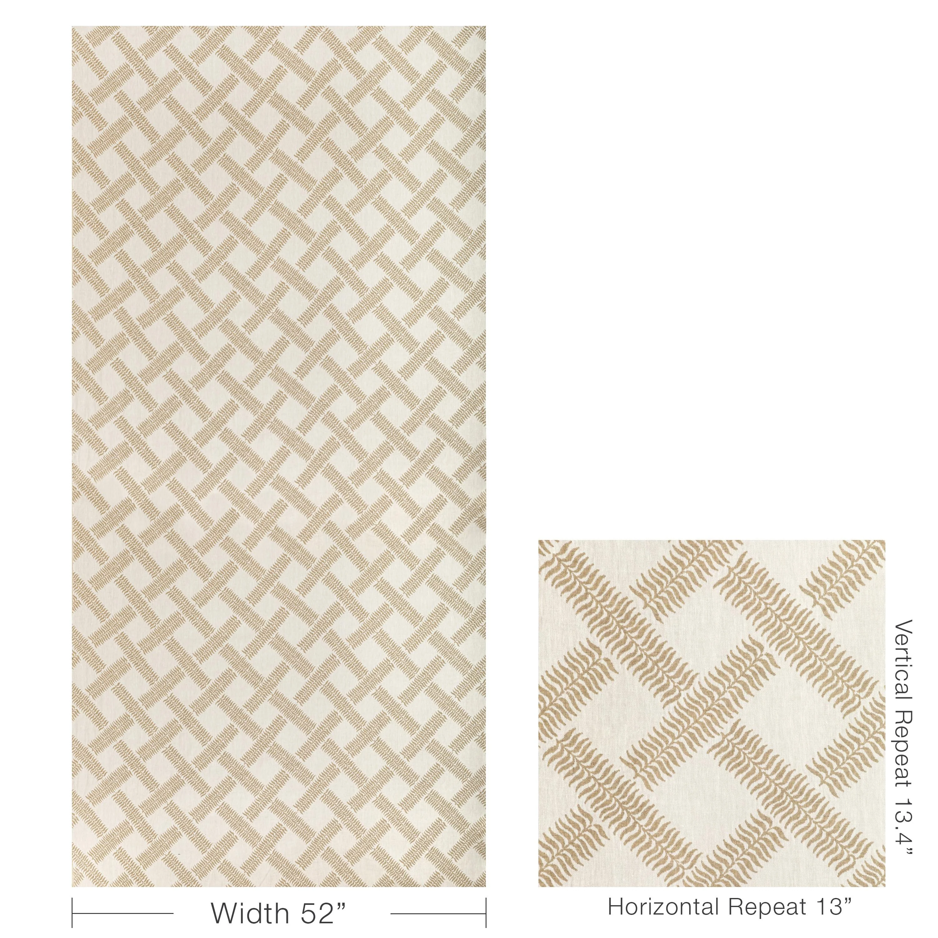 Lee Jofa Garden Trellis Weave Sand Fabric - Image 5