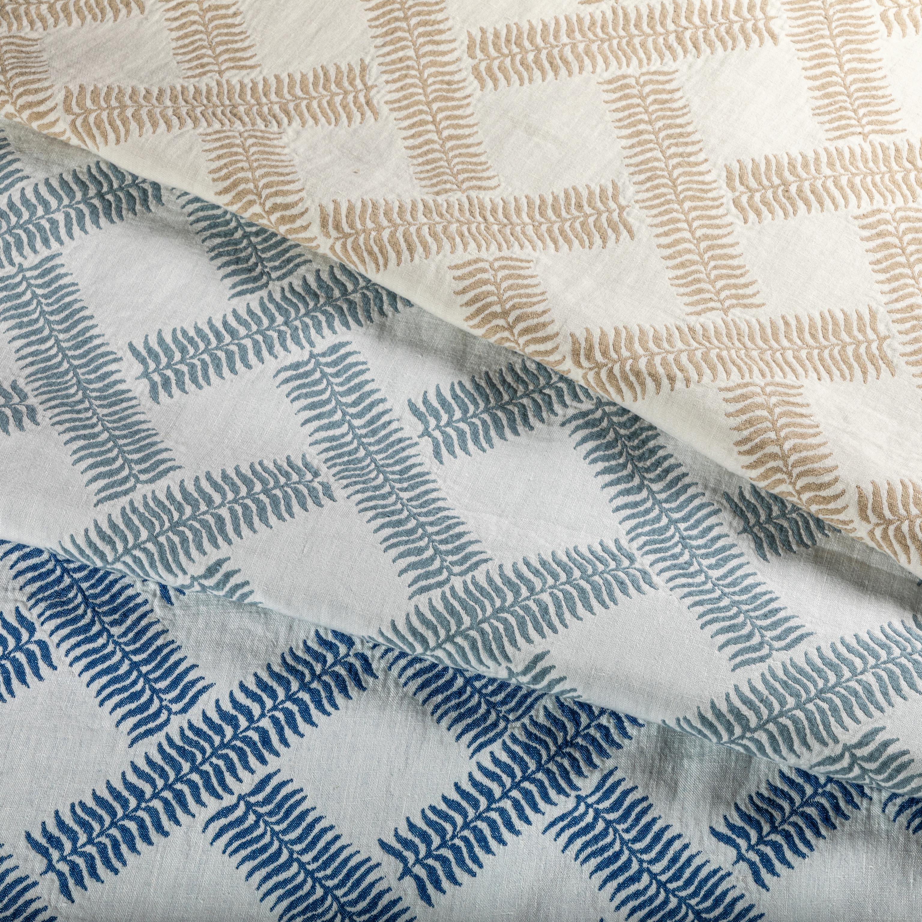 Lee Jofa Garden Trellis Weave Sky Fabric - Image 6