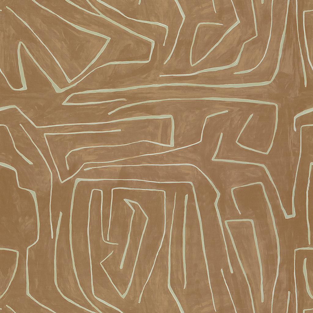 Lee Jofa Graffito Salmon/Cream Fabric