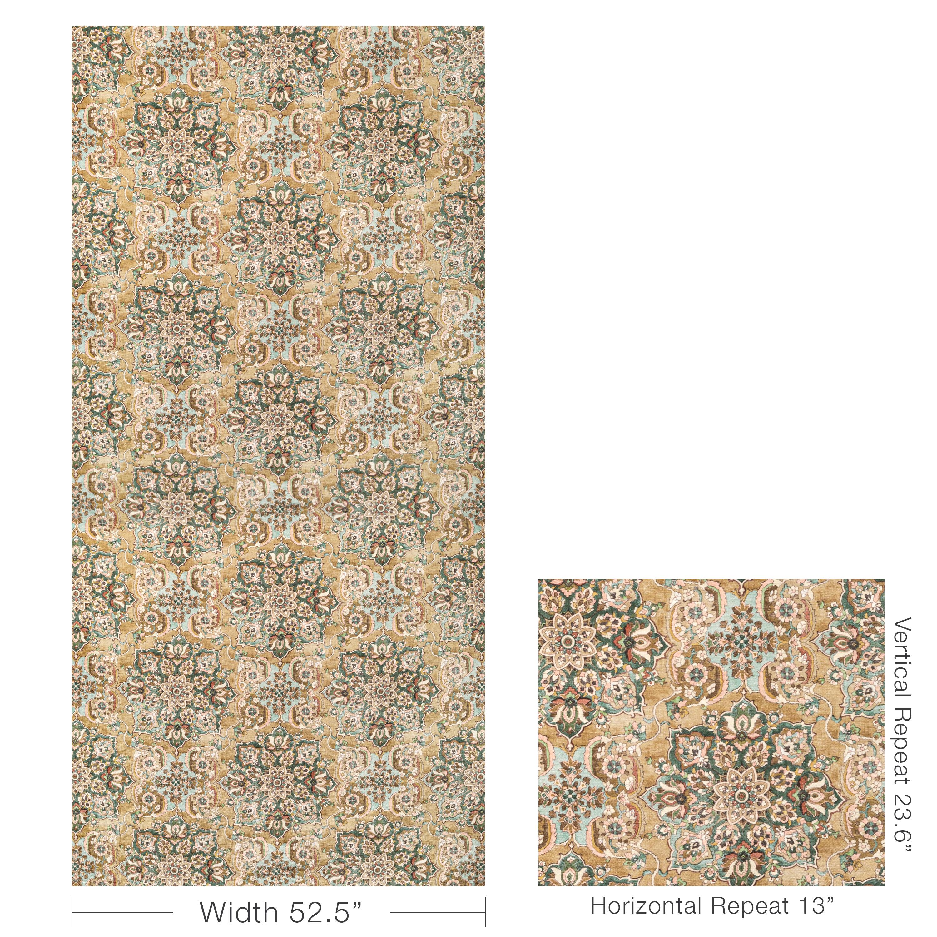 Lee Jofa Granada Print Bronze Fabric - Image 5