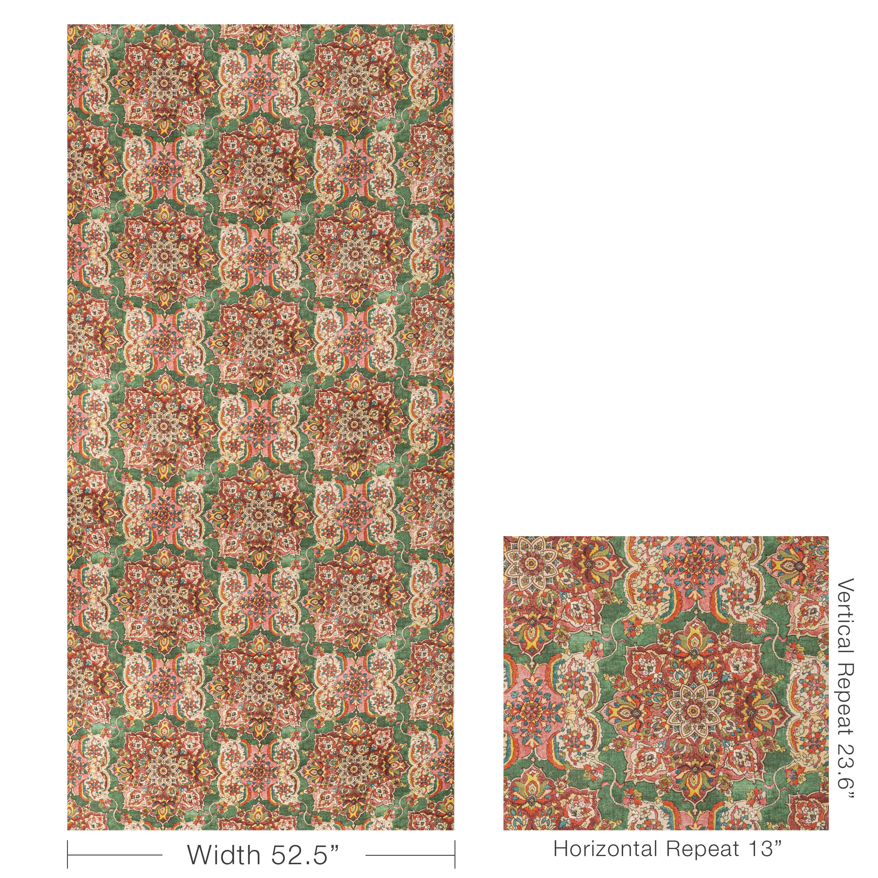 Lee Jofa Granada Print Jewel Fabric - Image 5