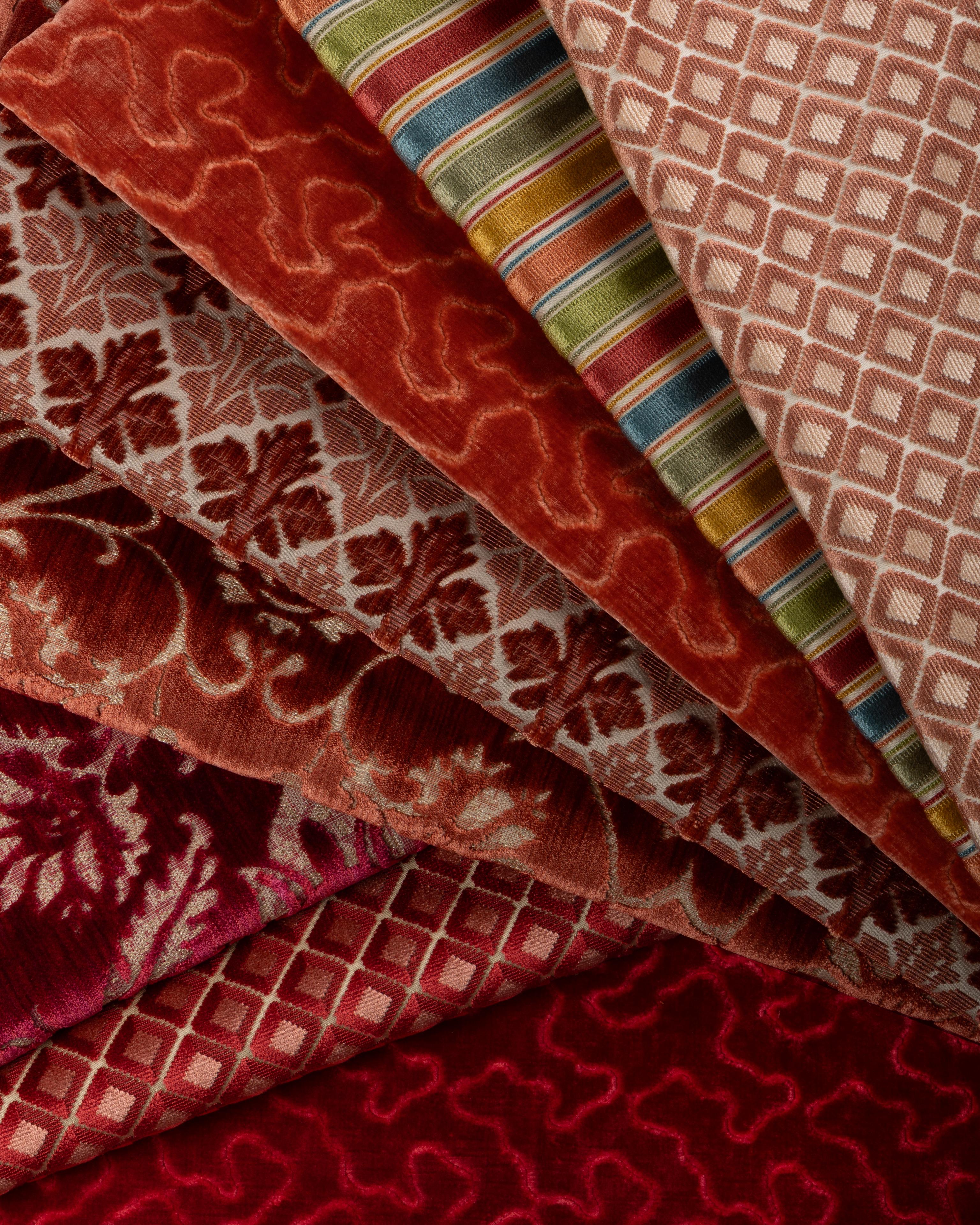 Lee Jofa Greenwich Velvet Berry Upholstery Fabric - Image 5
