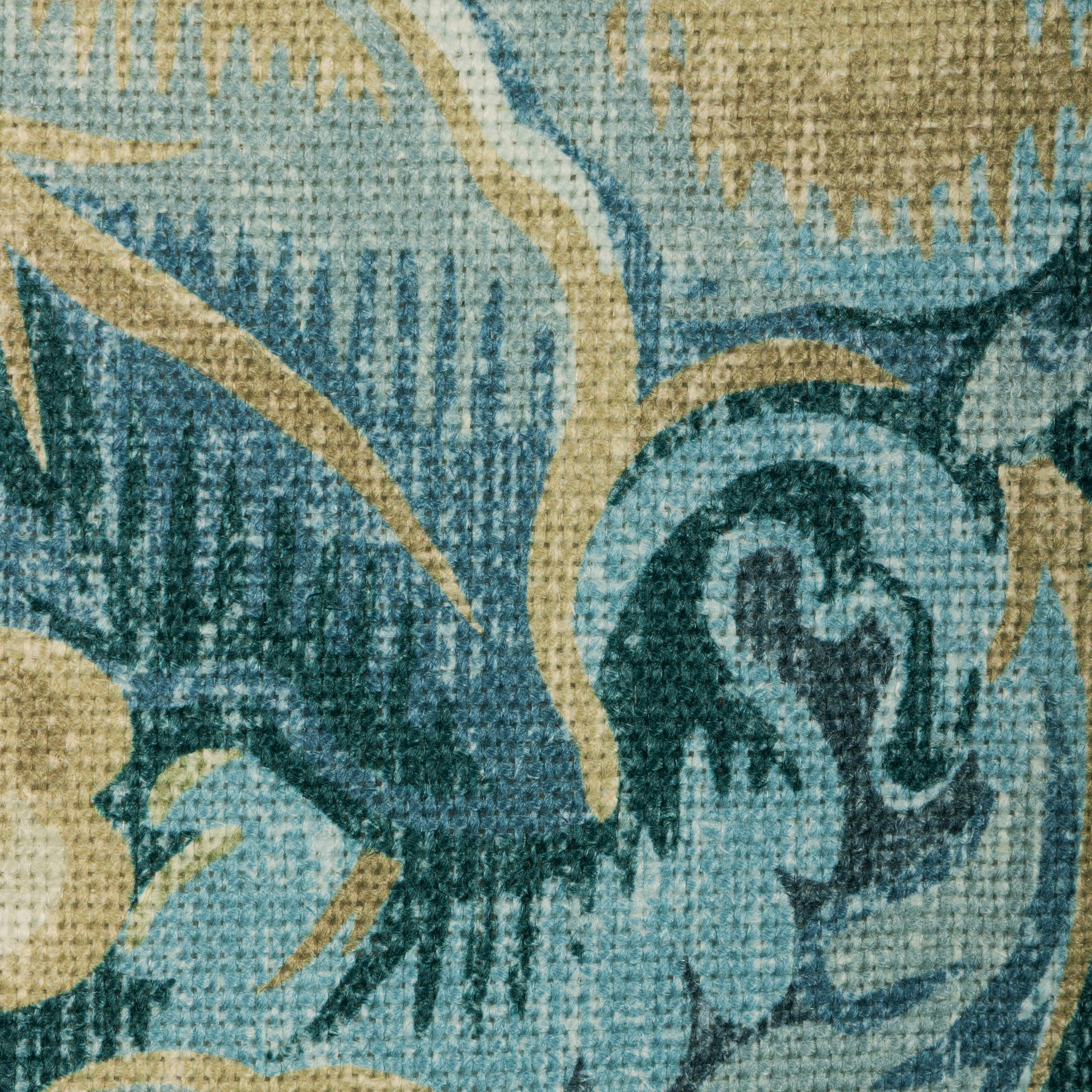 Lee Jofa Harper Print Indigo Fabric - Image 3