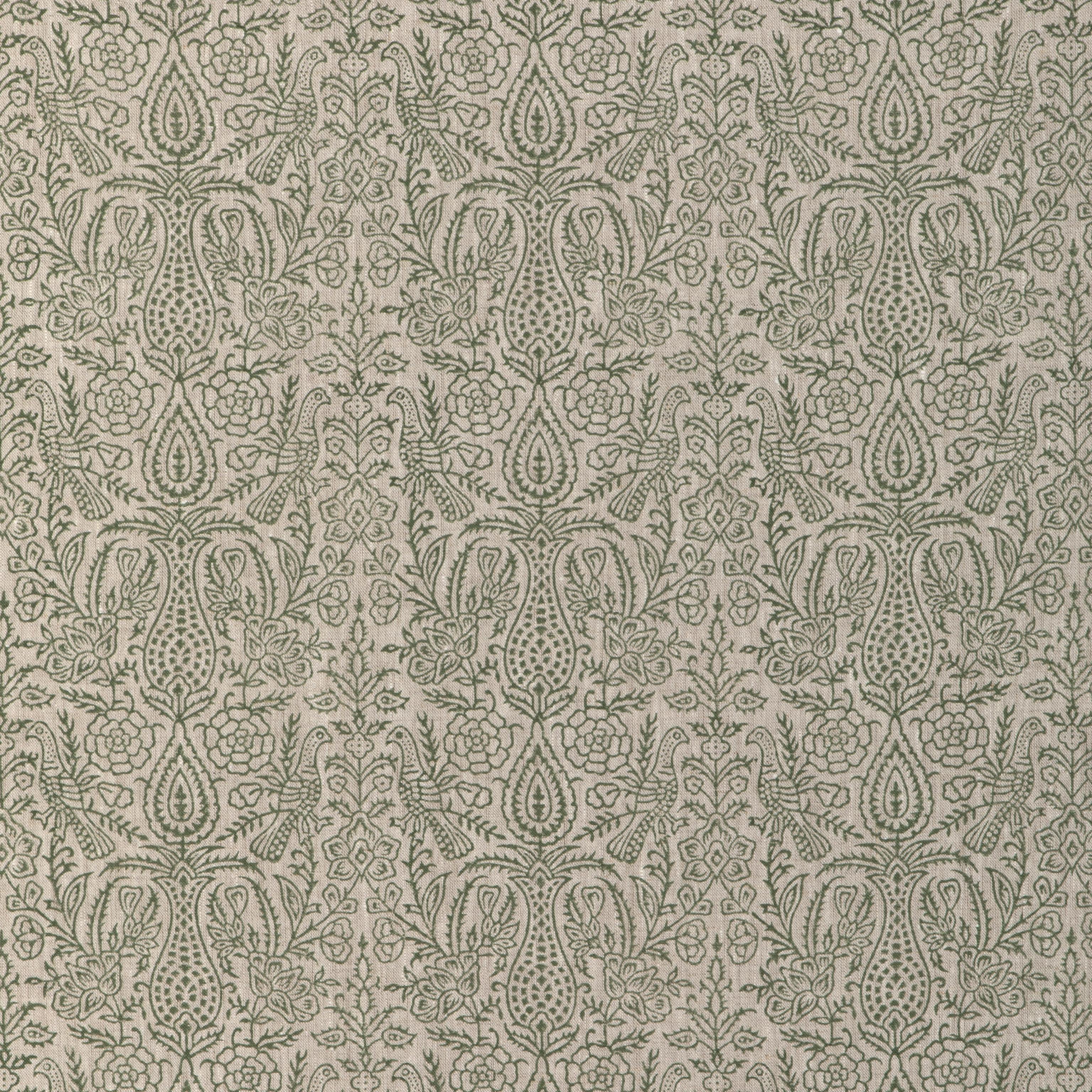 Lee Jofa Haven Handblock Moss Fabric - Image 2