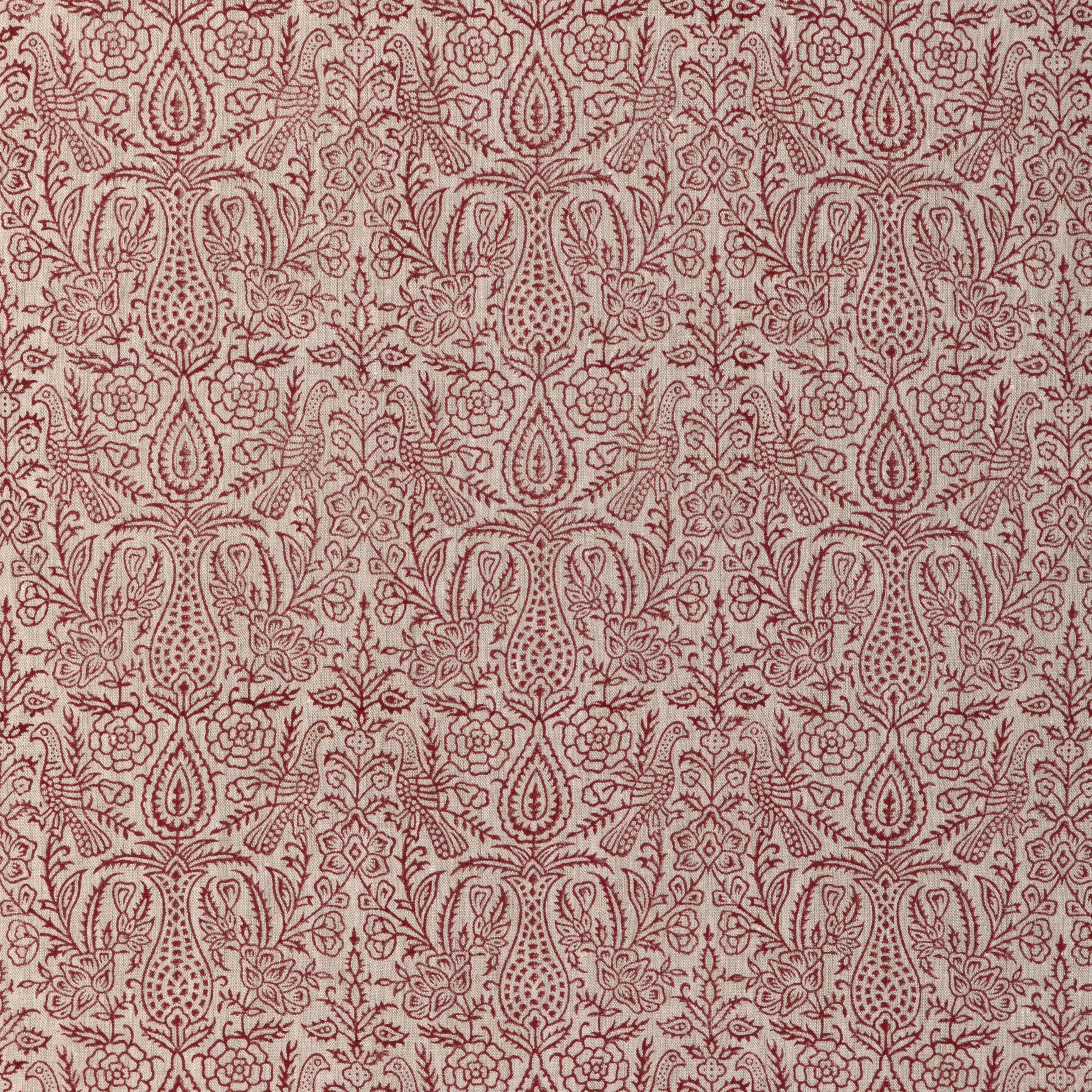 Lee Jofa Haven Handblock Ruby Fabric - Image 2